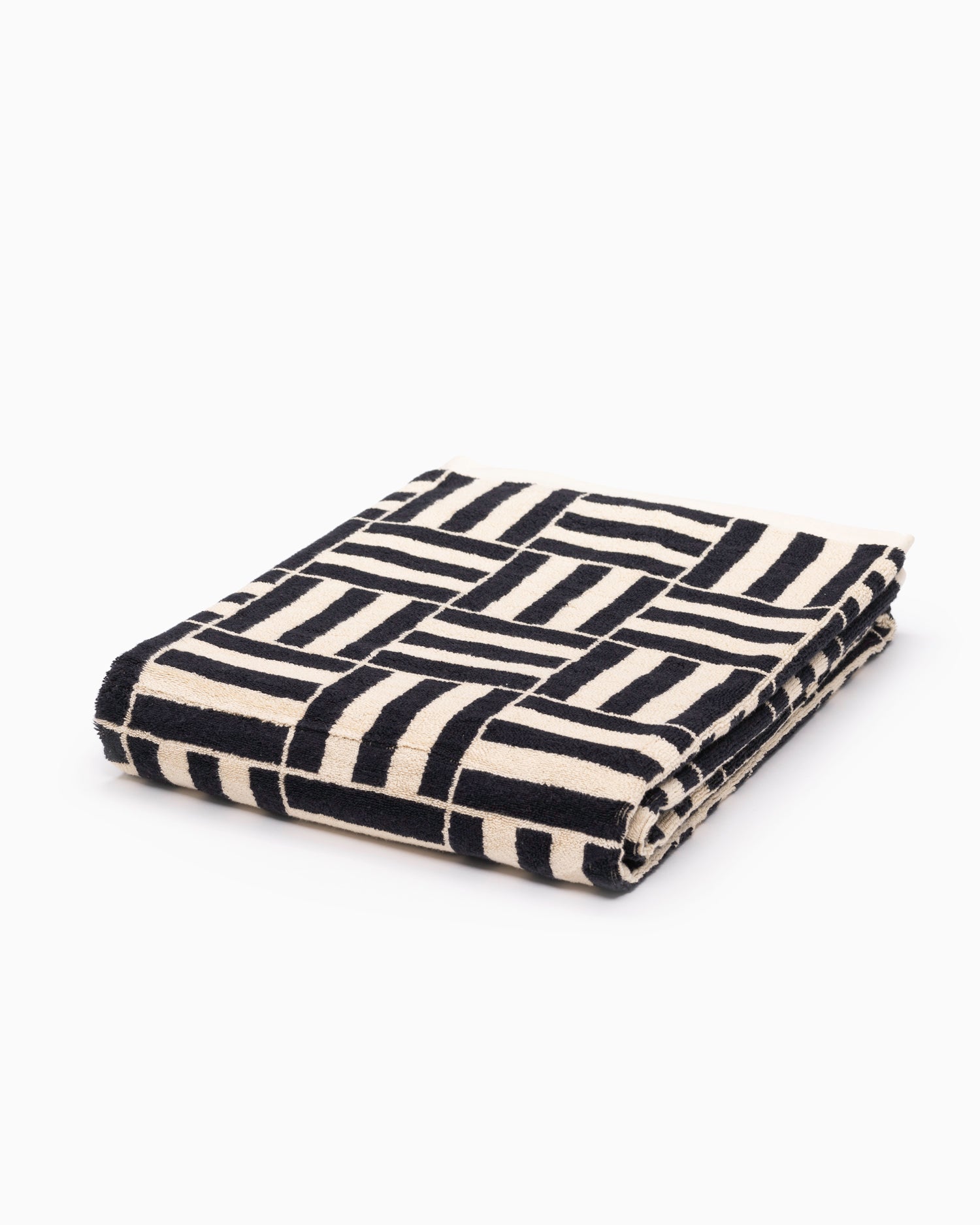 Willis Pool Towel - Sand & Noir