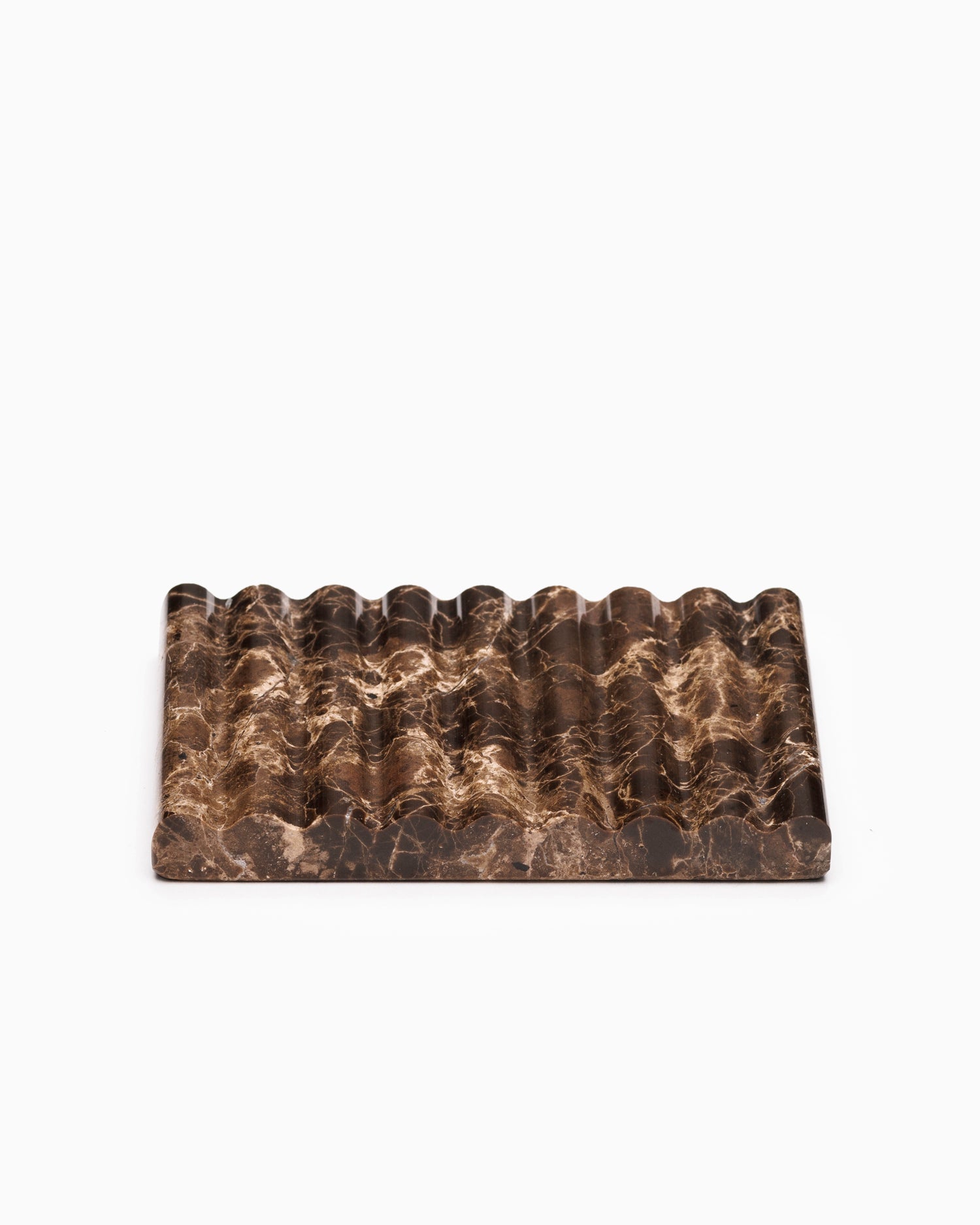 Dark Emperador Marble Soap Dish