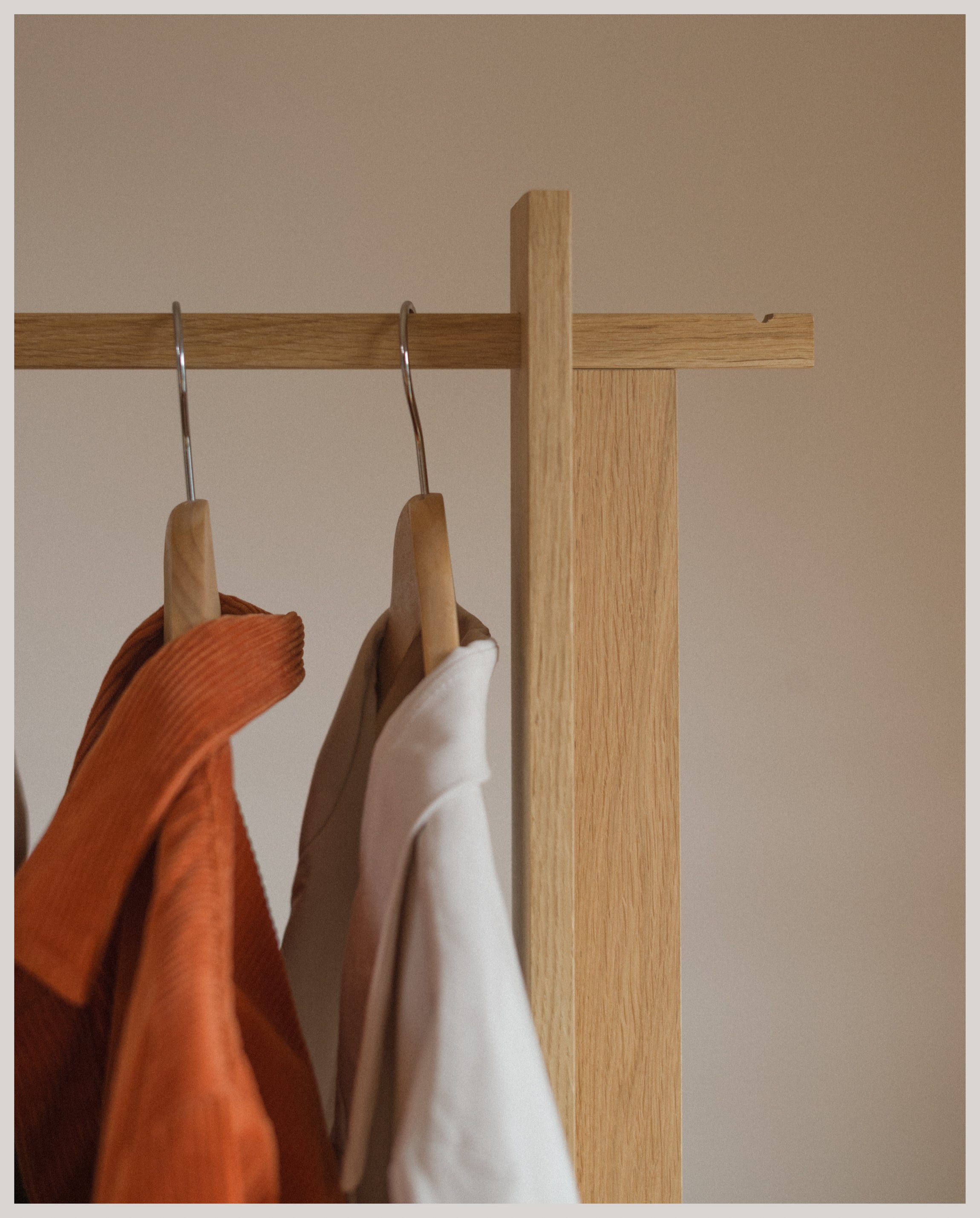Bridge Clothes Rack - Oiled Oak