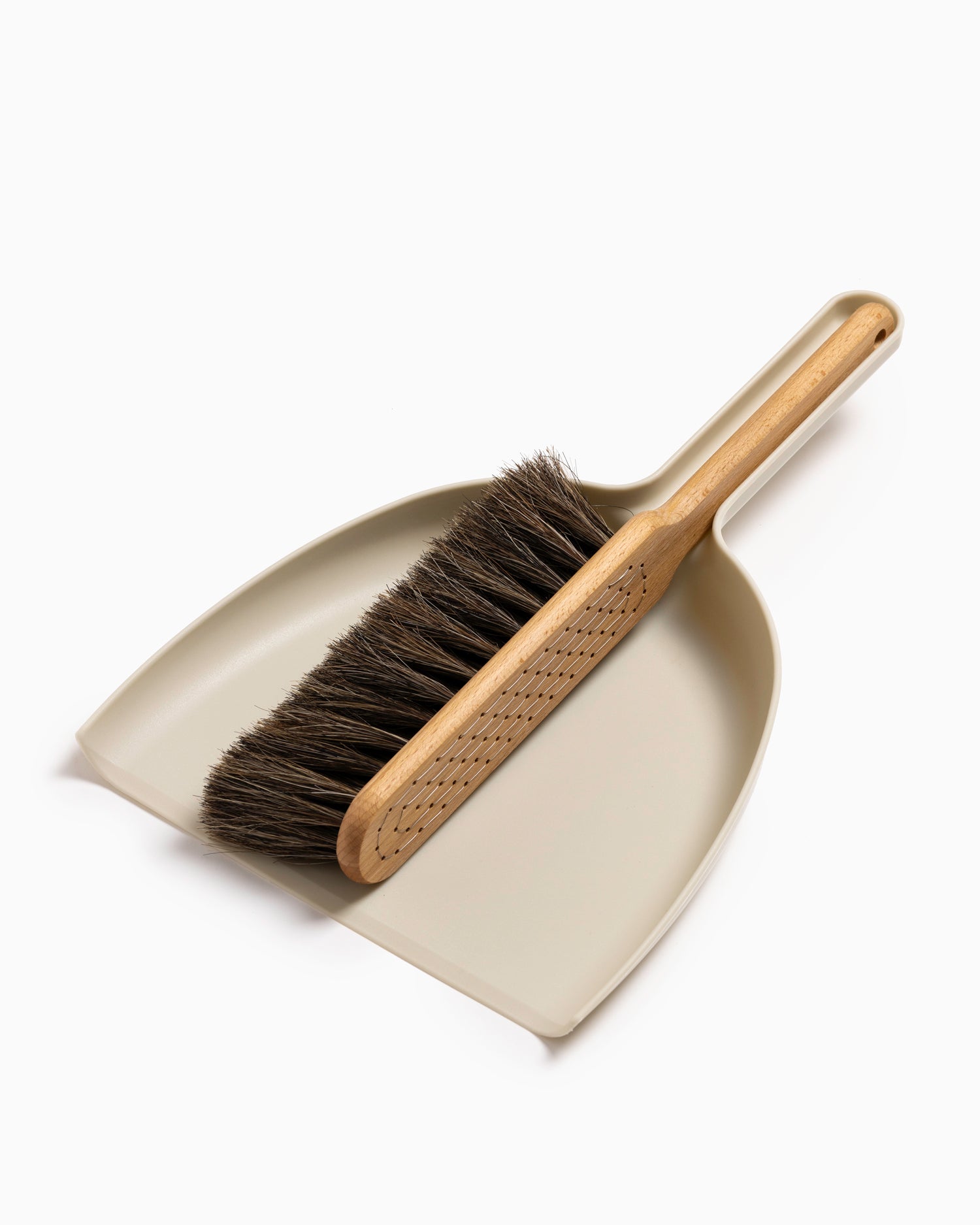 Dustpan & Brush Set - White Chalk