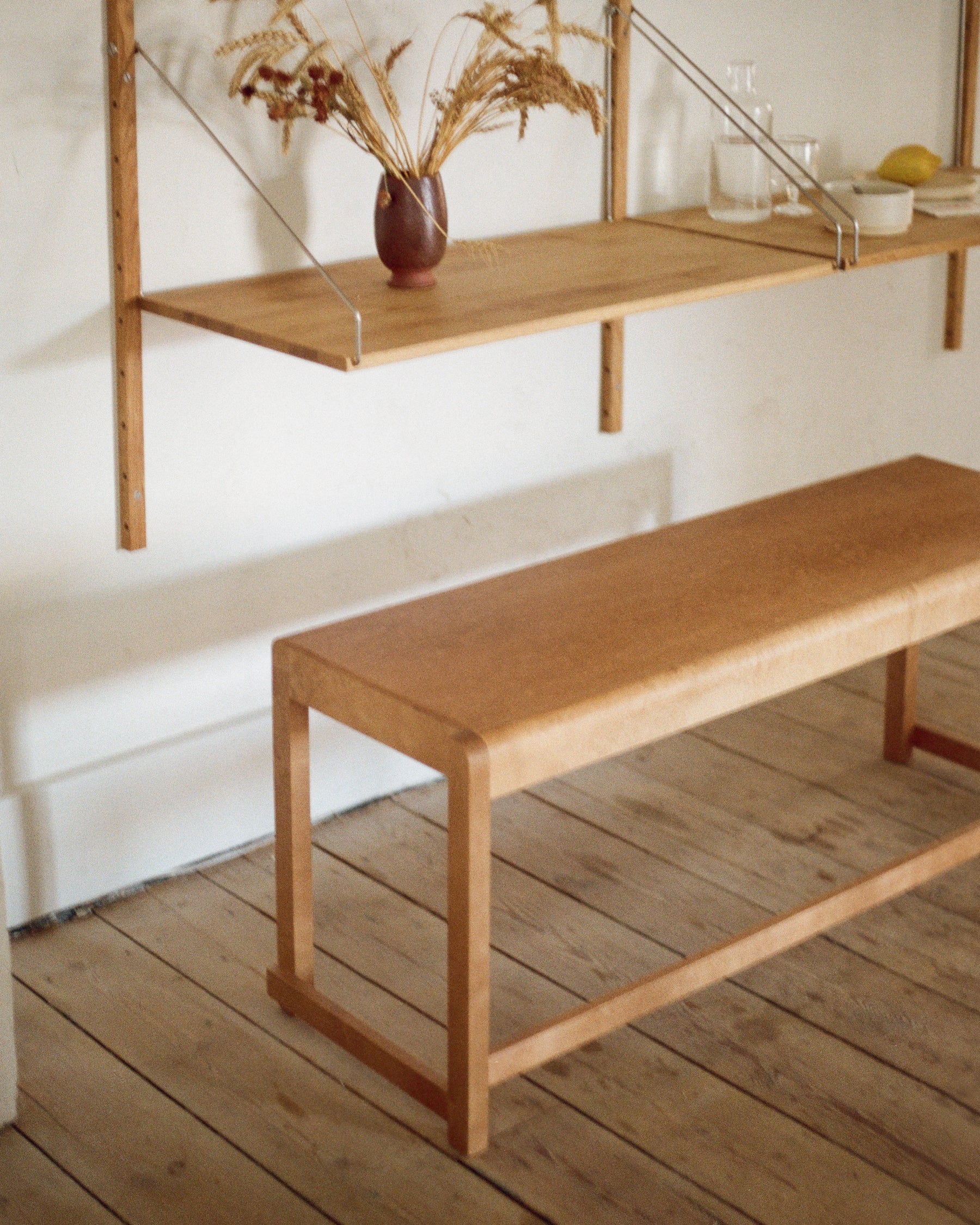 BENCH 01 - Warm Brown Birch