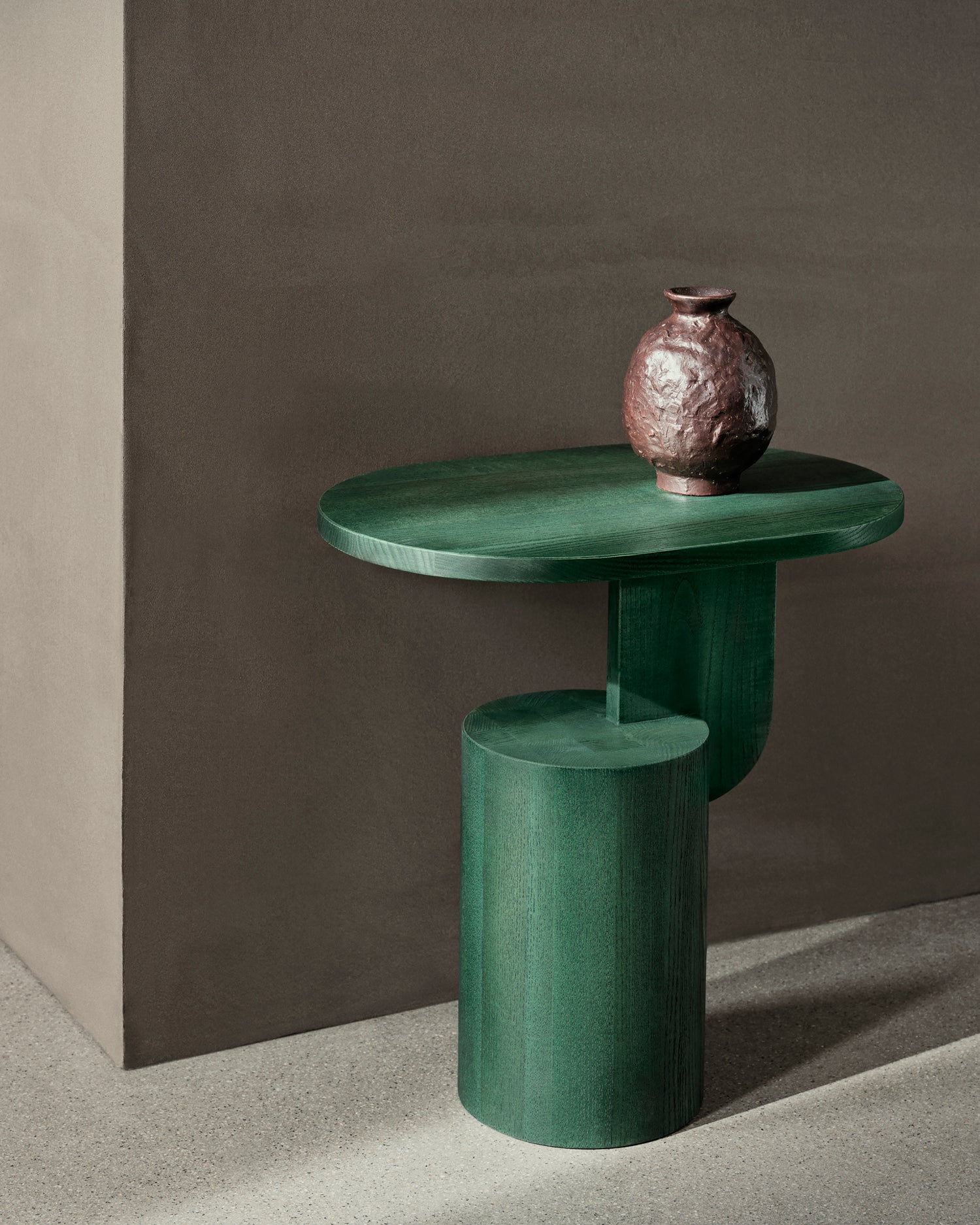 Insert Side Table - Myrtle Green Stained