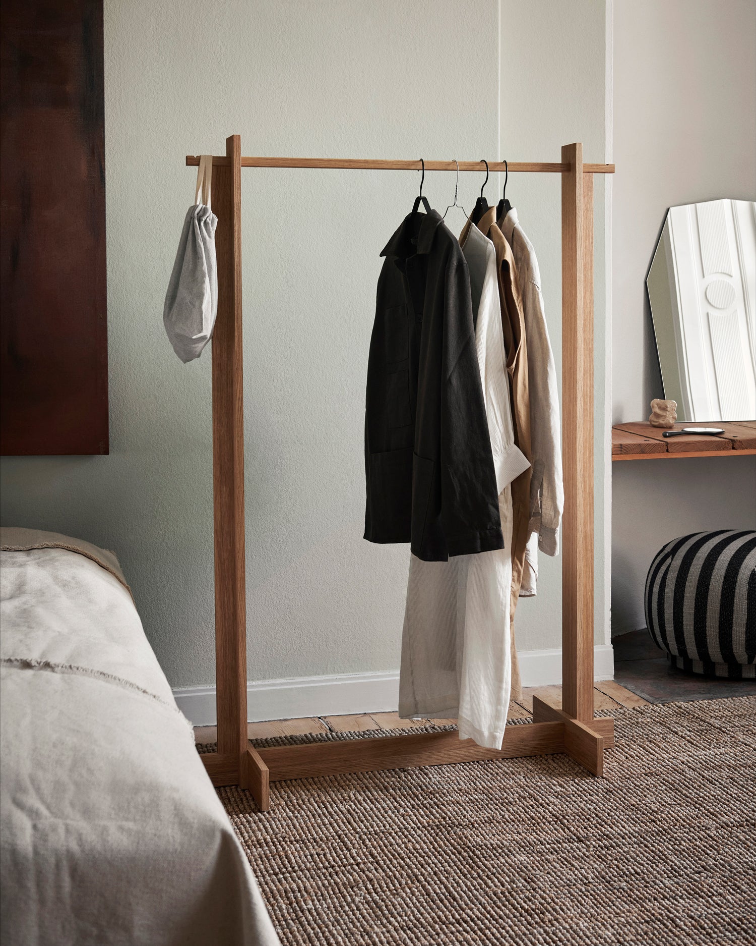 Bridge Clothes Rack - Oiled Oak