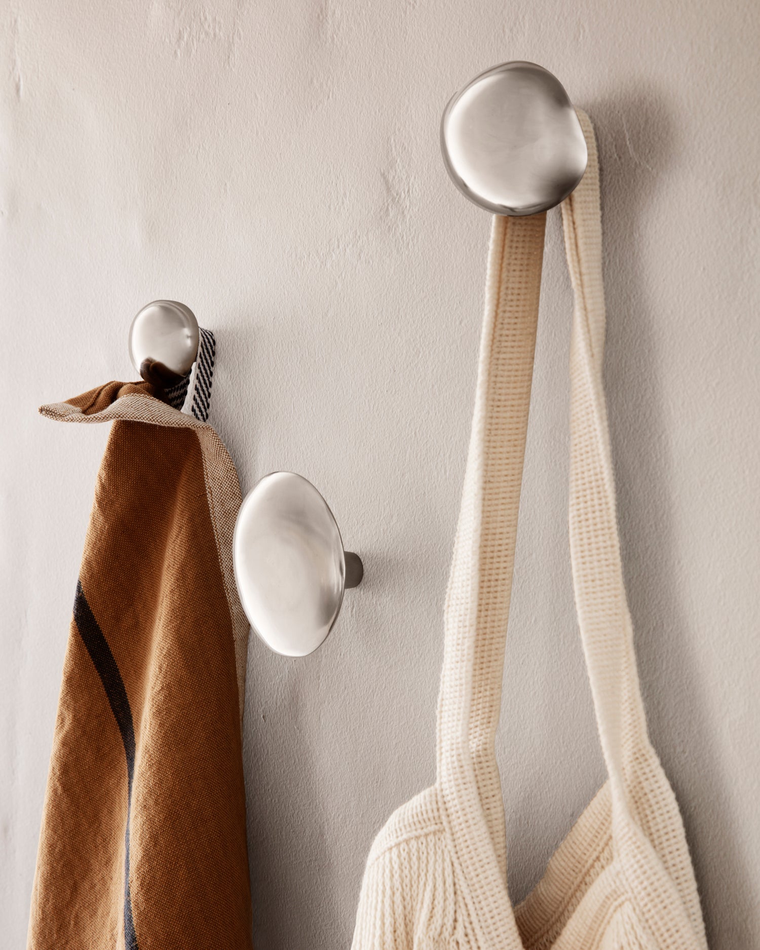 Mushroom Hook - Brushed Stainless Steel