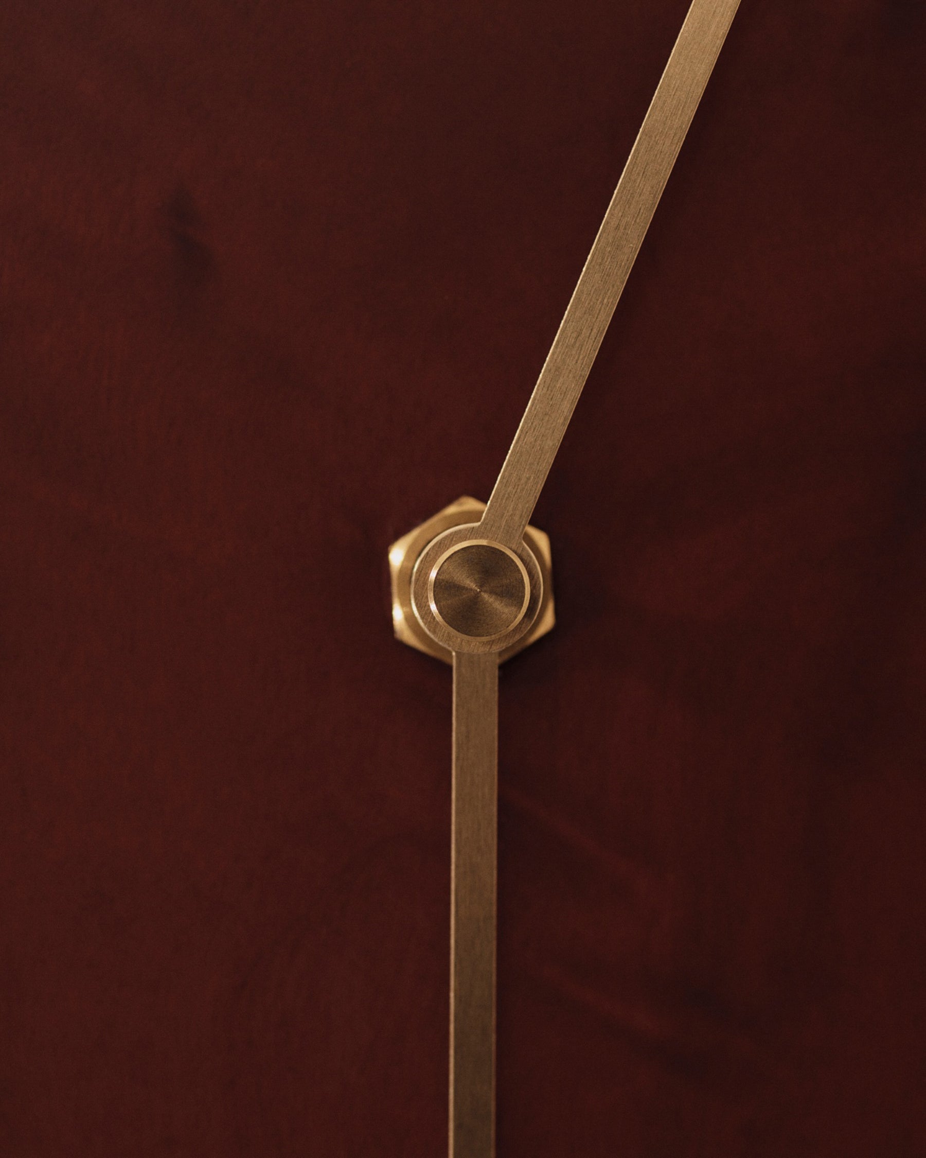 Melt Wall Clock - Dark Stained Burl