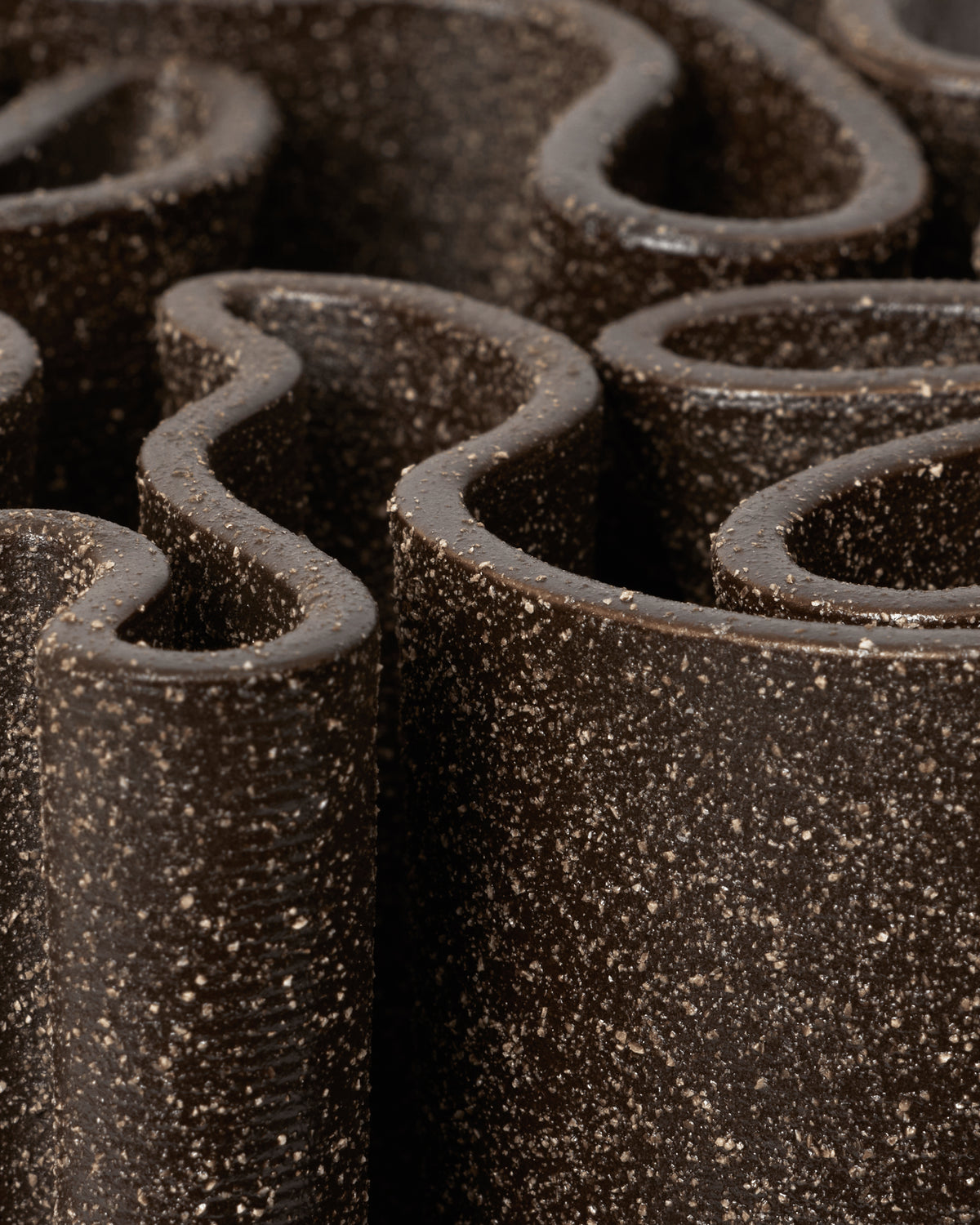 Dedali Vase - H25 - Dark Brown