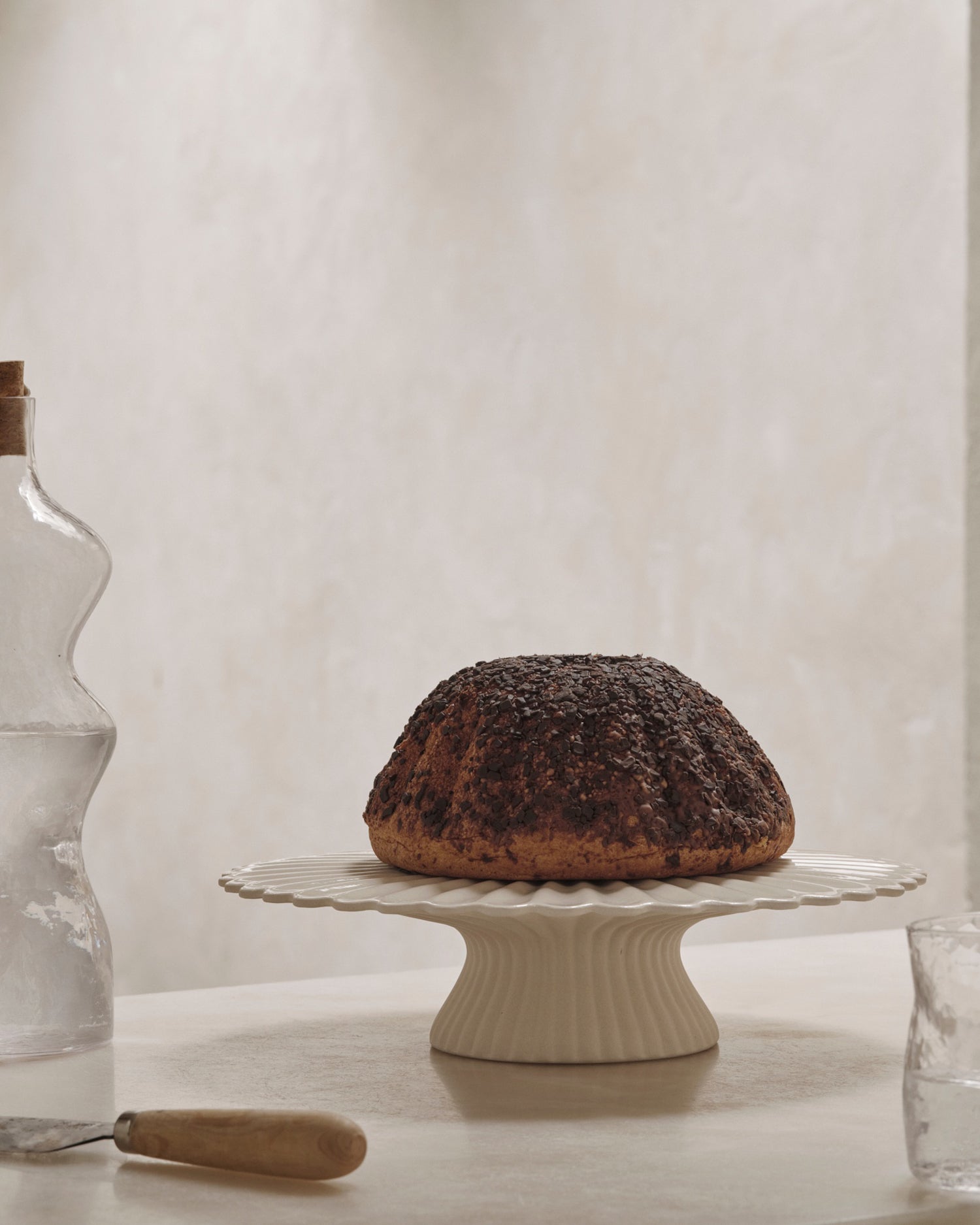 Fountain Cake Stand - Off-white