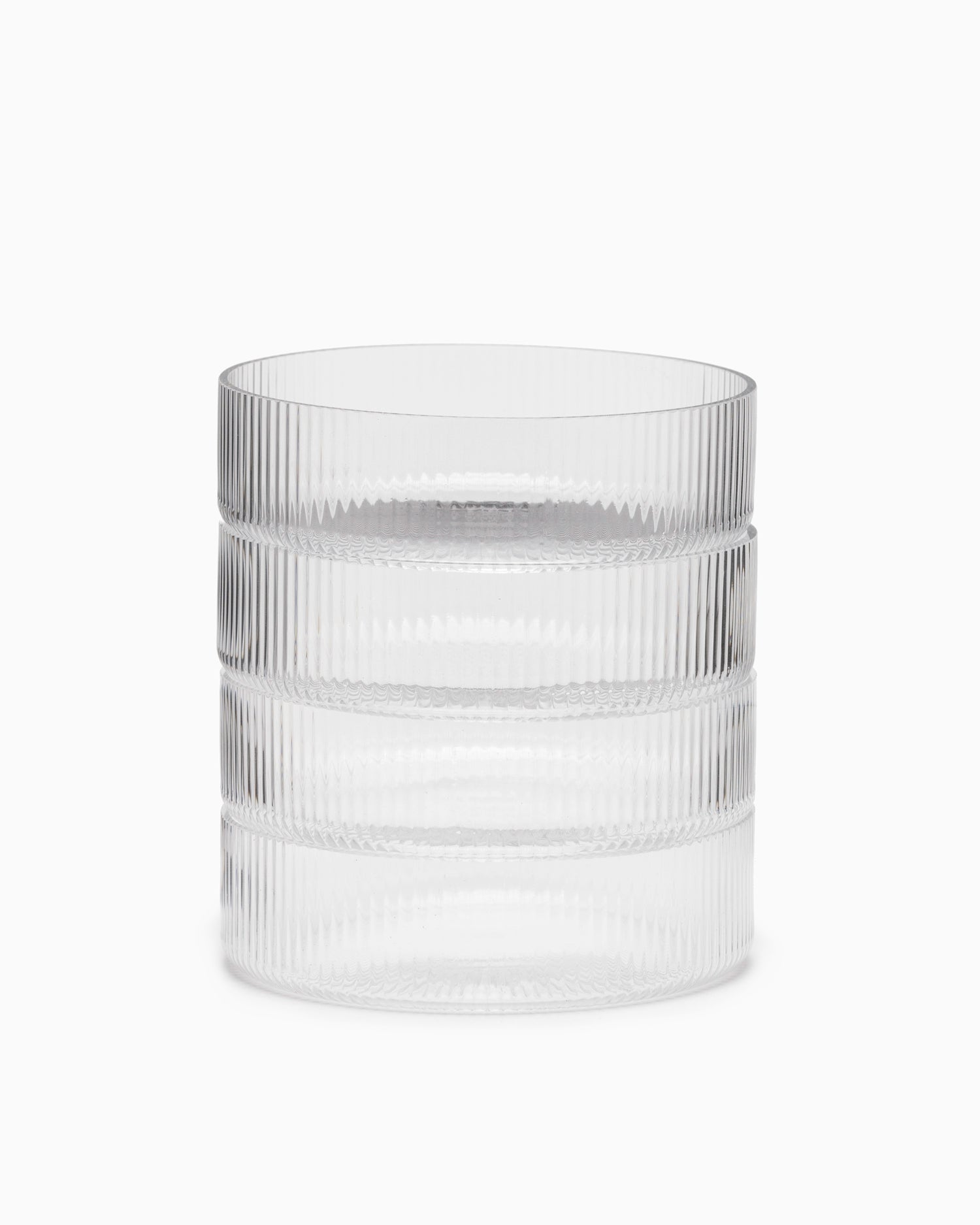 Ripple Serving Bowls Set 4 - Clear