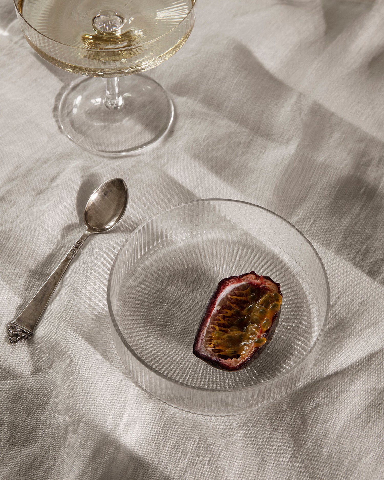 Ripple Serving Bowls Set 4 - Clear