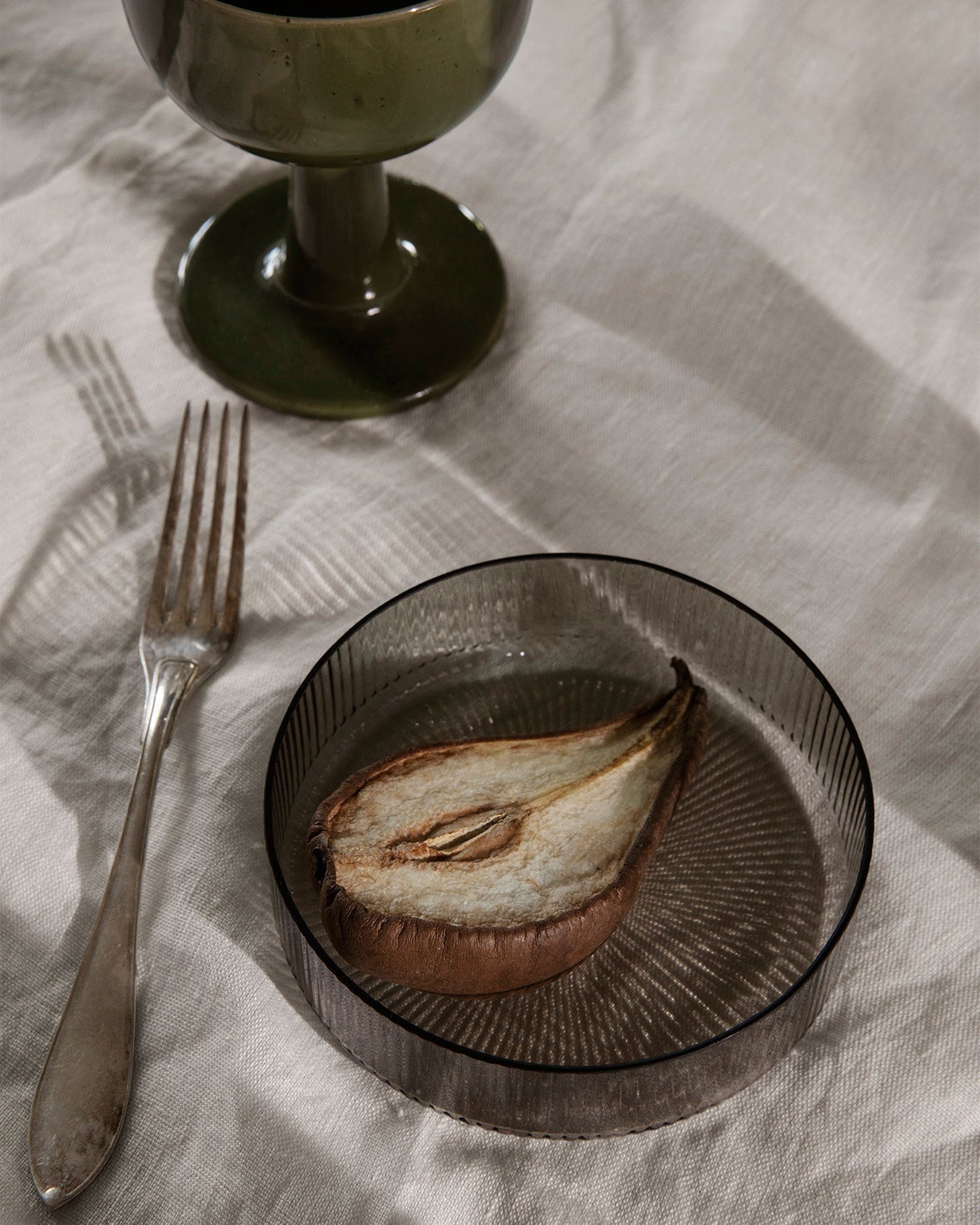 Ripple Serving Bowls Set 4 - Smoked