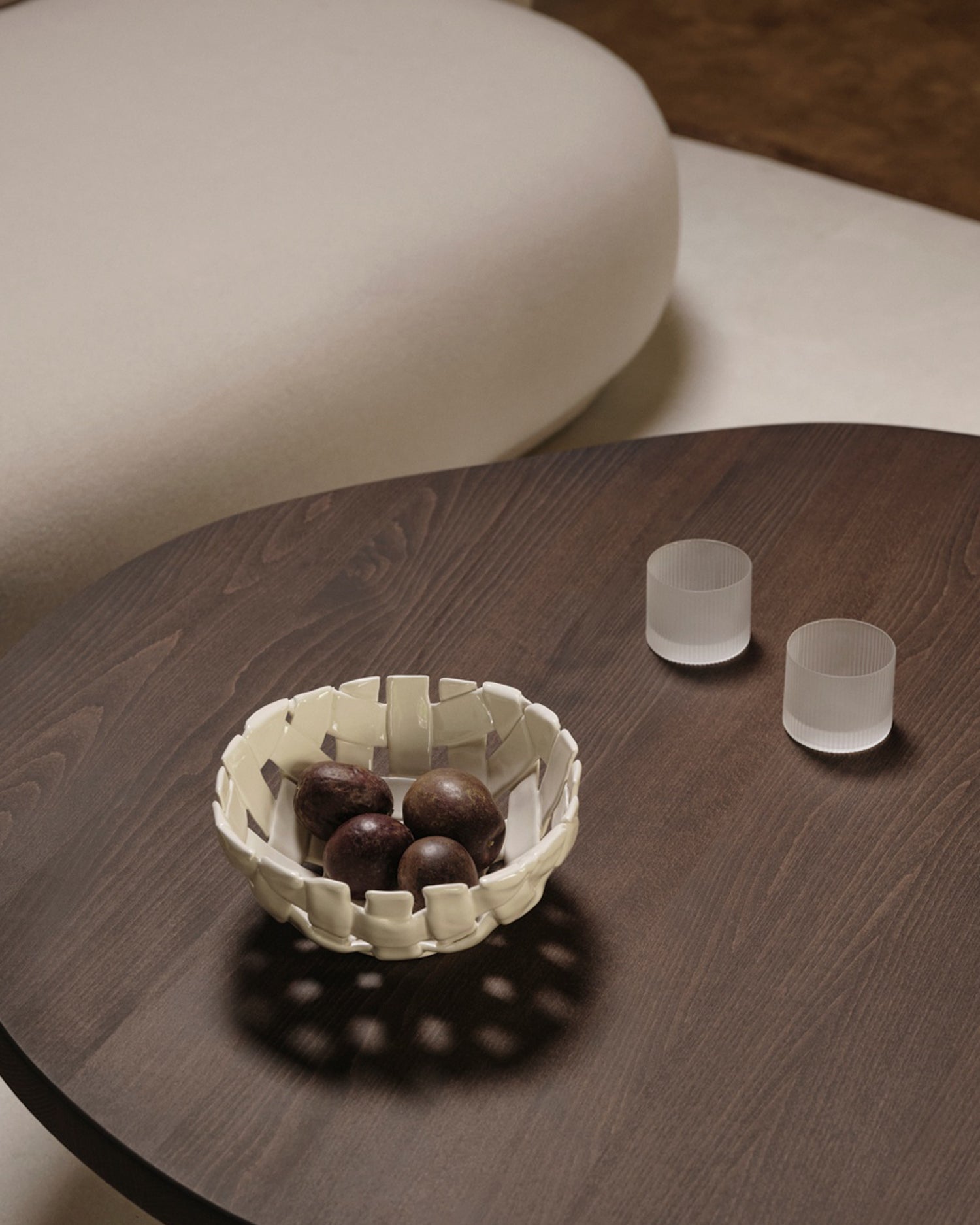 Ripple Low Glasses Set of 4 - Frosted