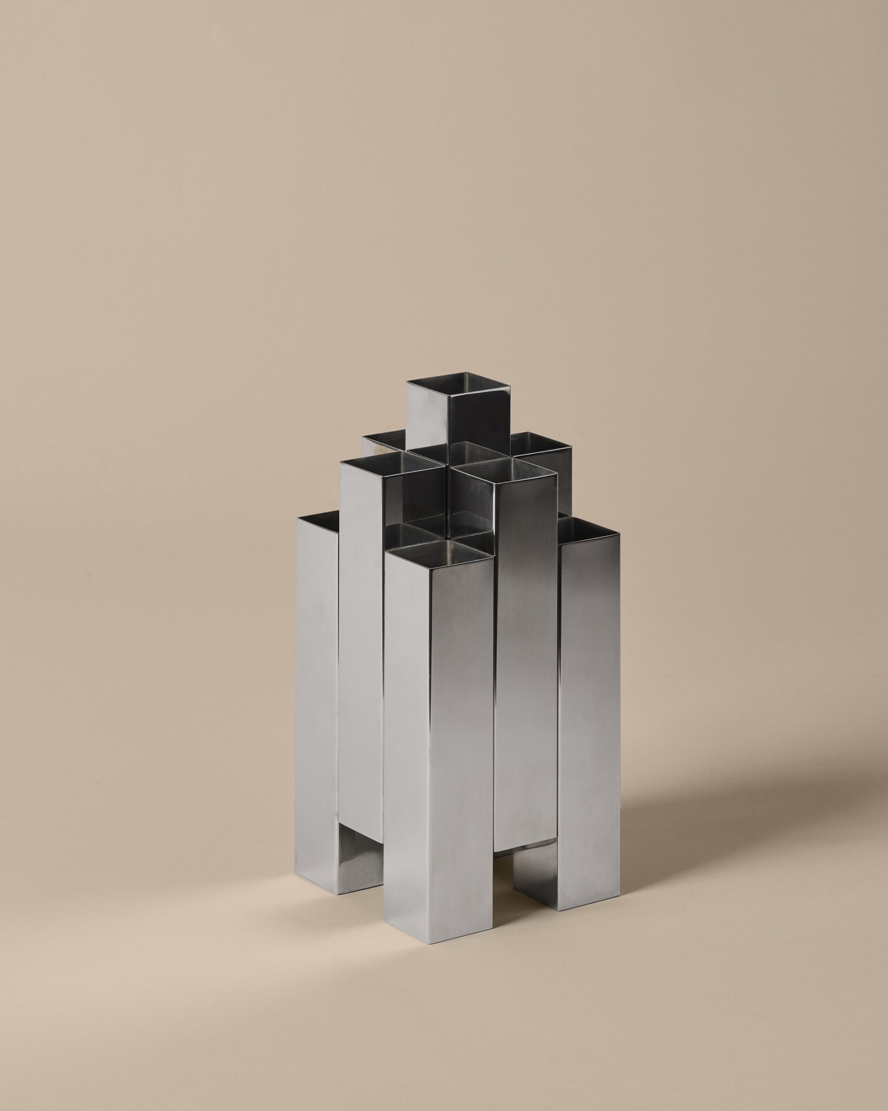 Tessera Vase - 3x3 - Mirror Polished