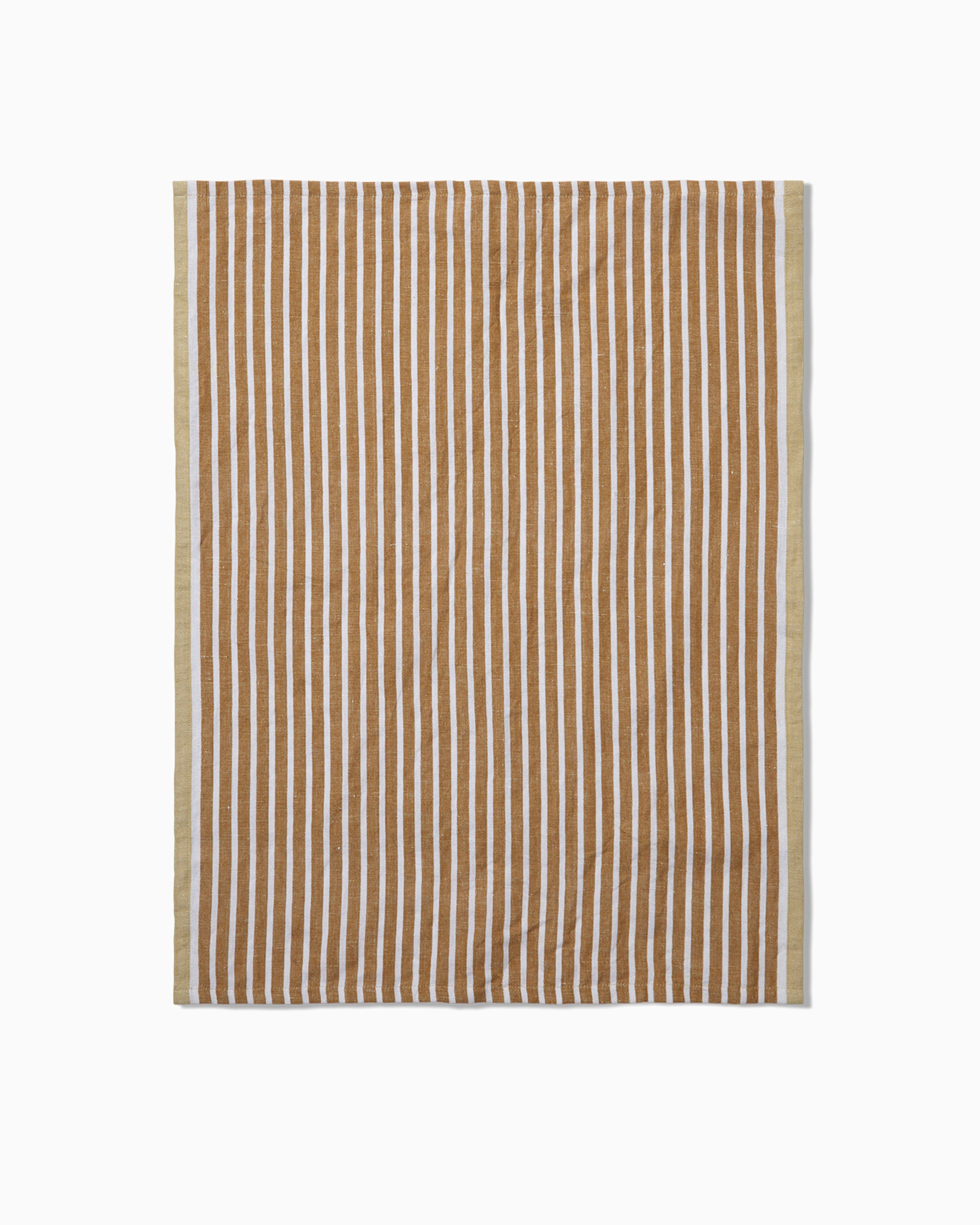 Hale Tea Towel - Golden Brown/Silver Fern