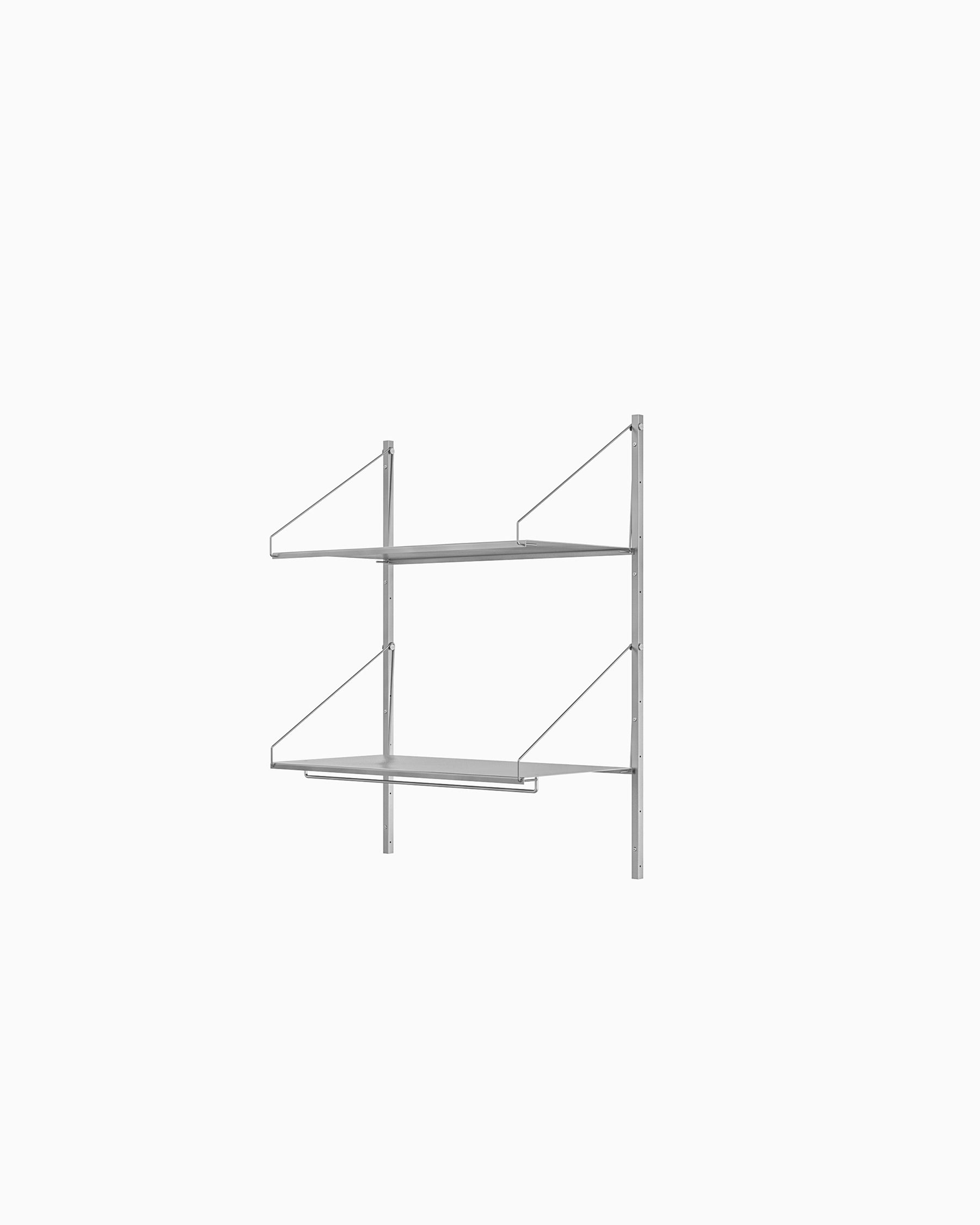 Shelf Library Hanger Section - Stainless Steel H108xW80