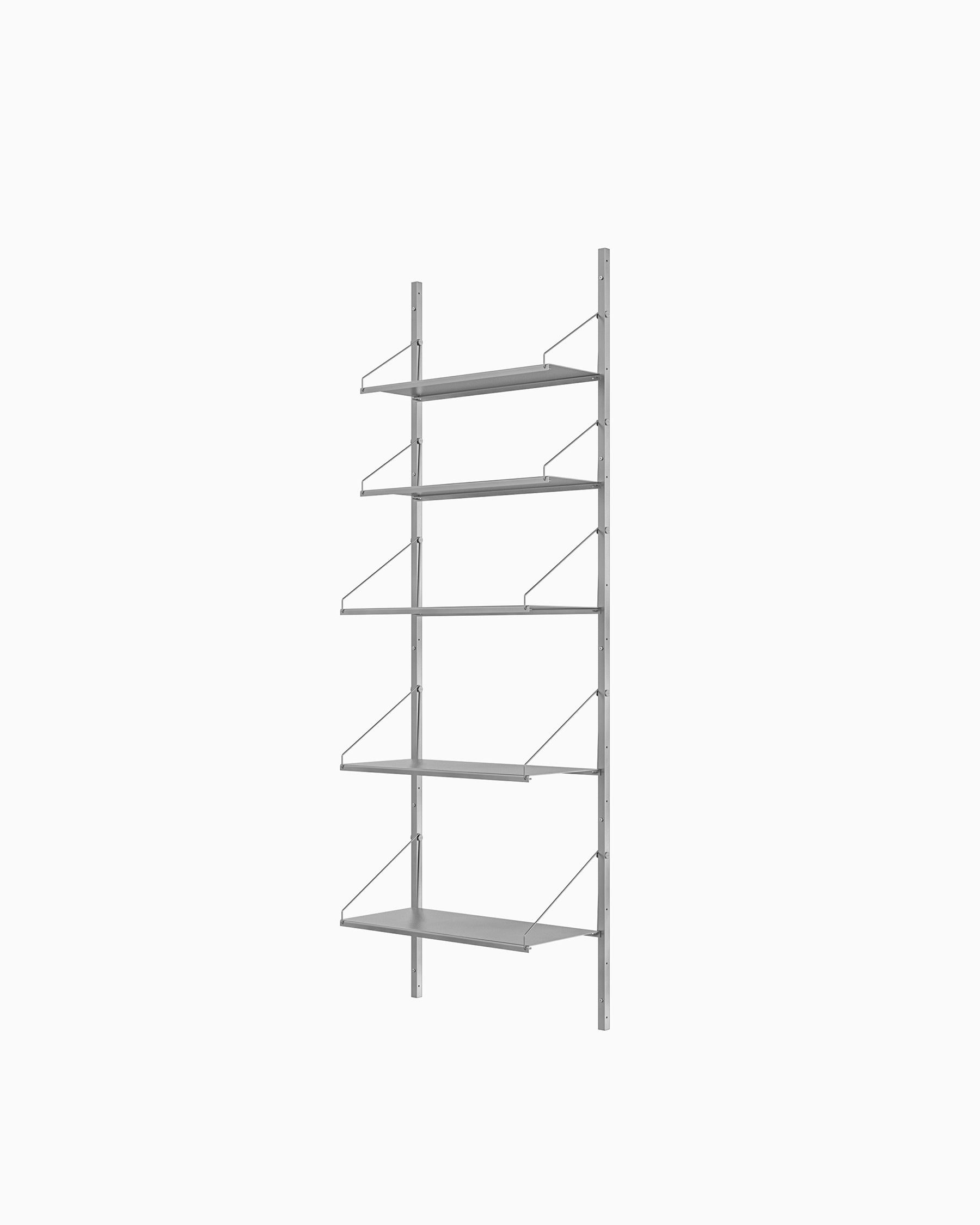 Shelf Library Single Section - Stainless Steel H185xW60