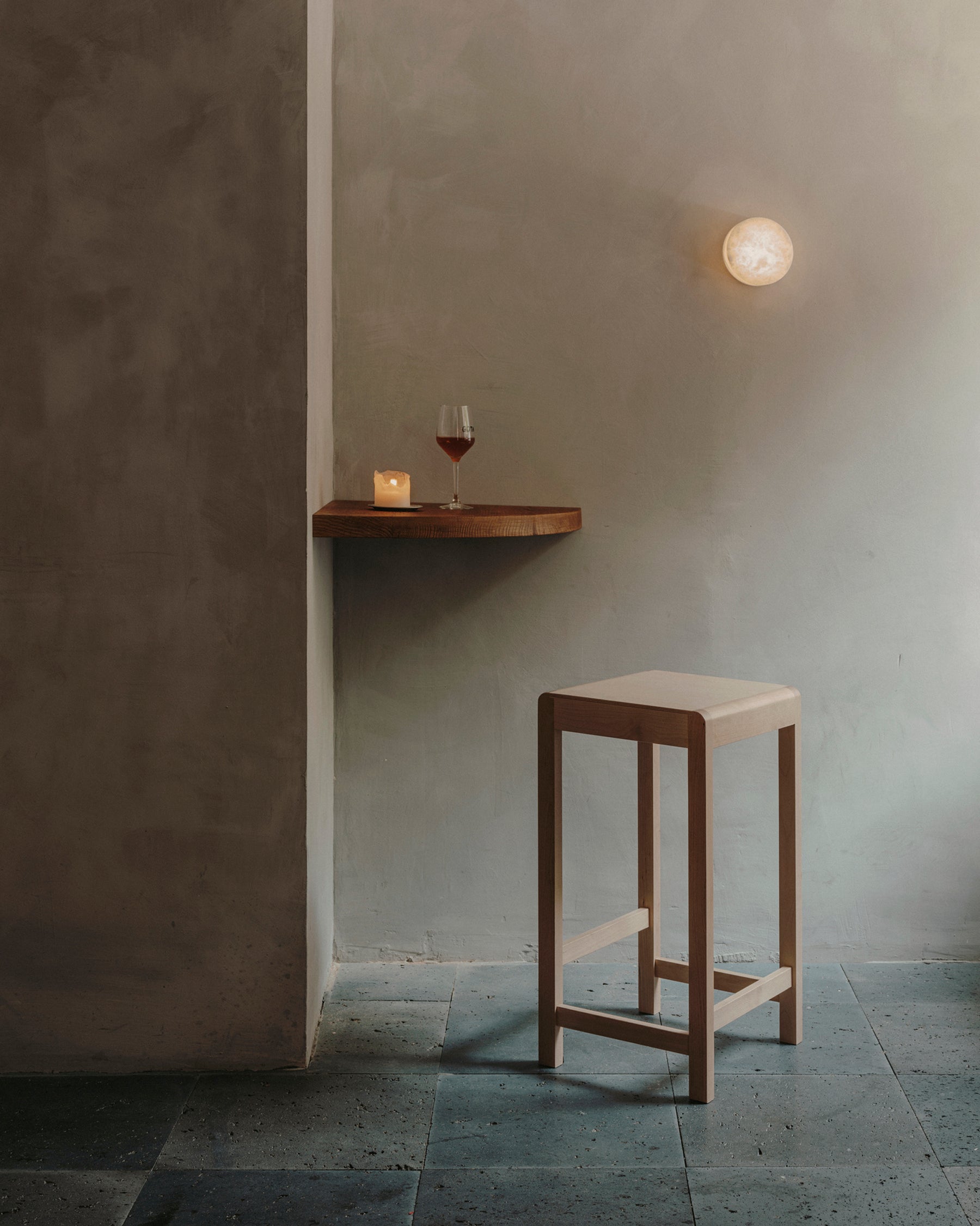 STOOL 01 H76 - Natural Birch