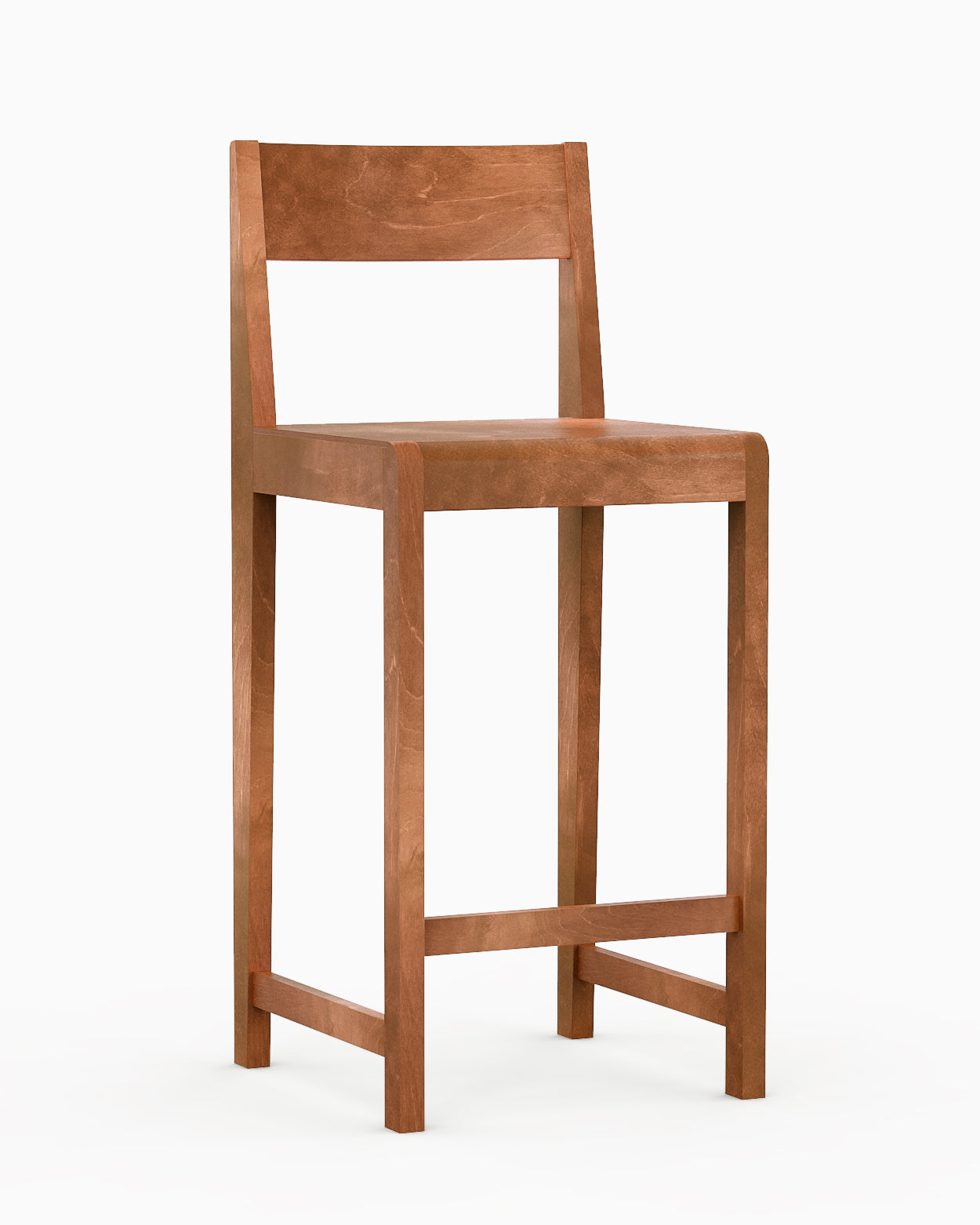 BAR CHAIR 01 H65 - Warm Brown Birch