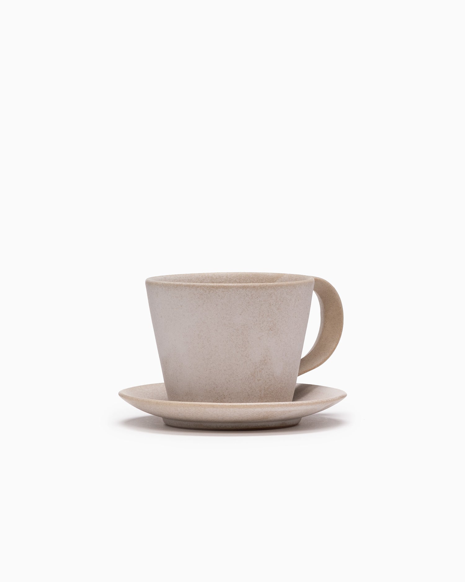 Coffee Cup and Saucer - Stone Beige