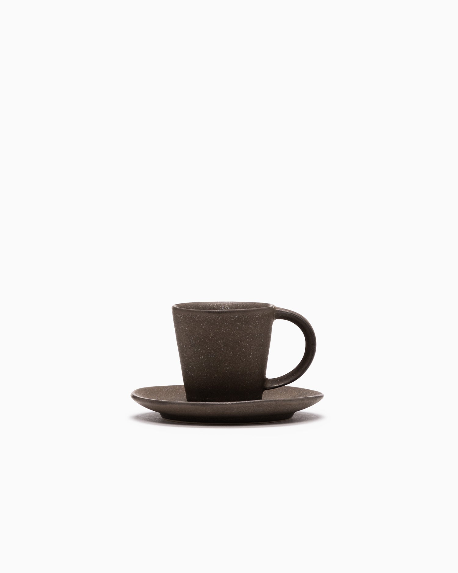 Espresso Cup and Saucer - Copper Brown