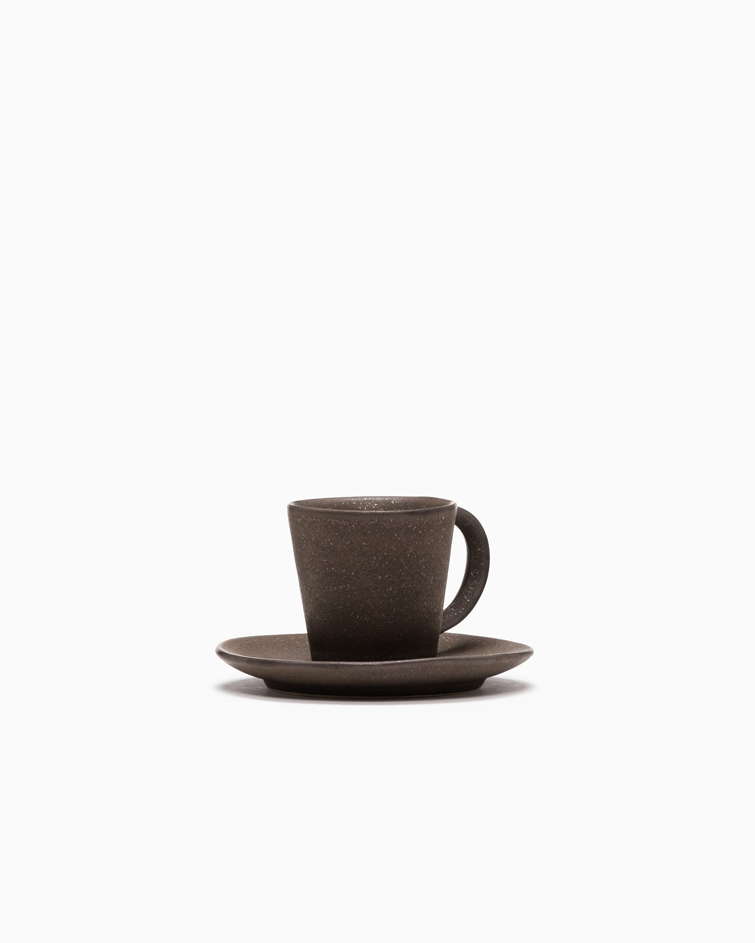 Espresso Cup and Saucer - Copper Brown