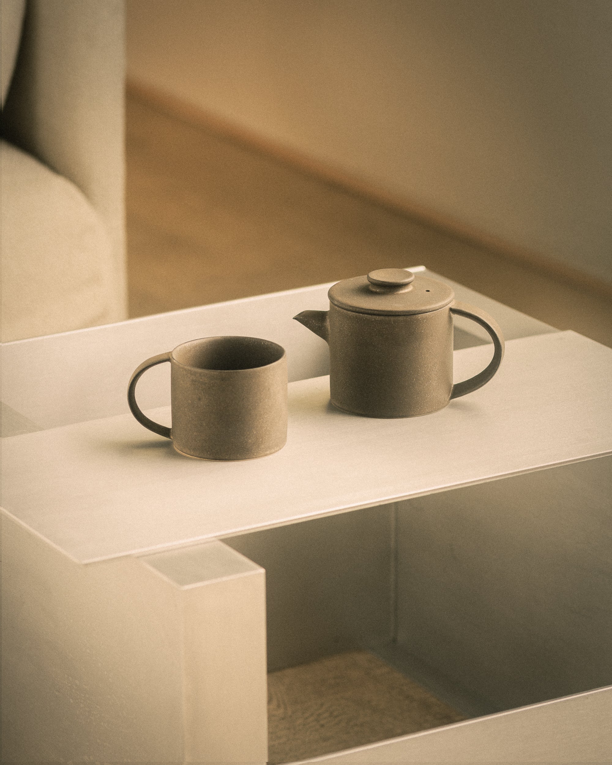 Square Mug - Copper Brown