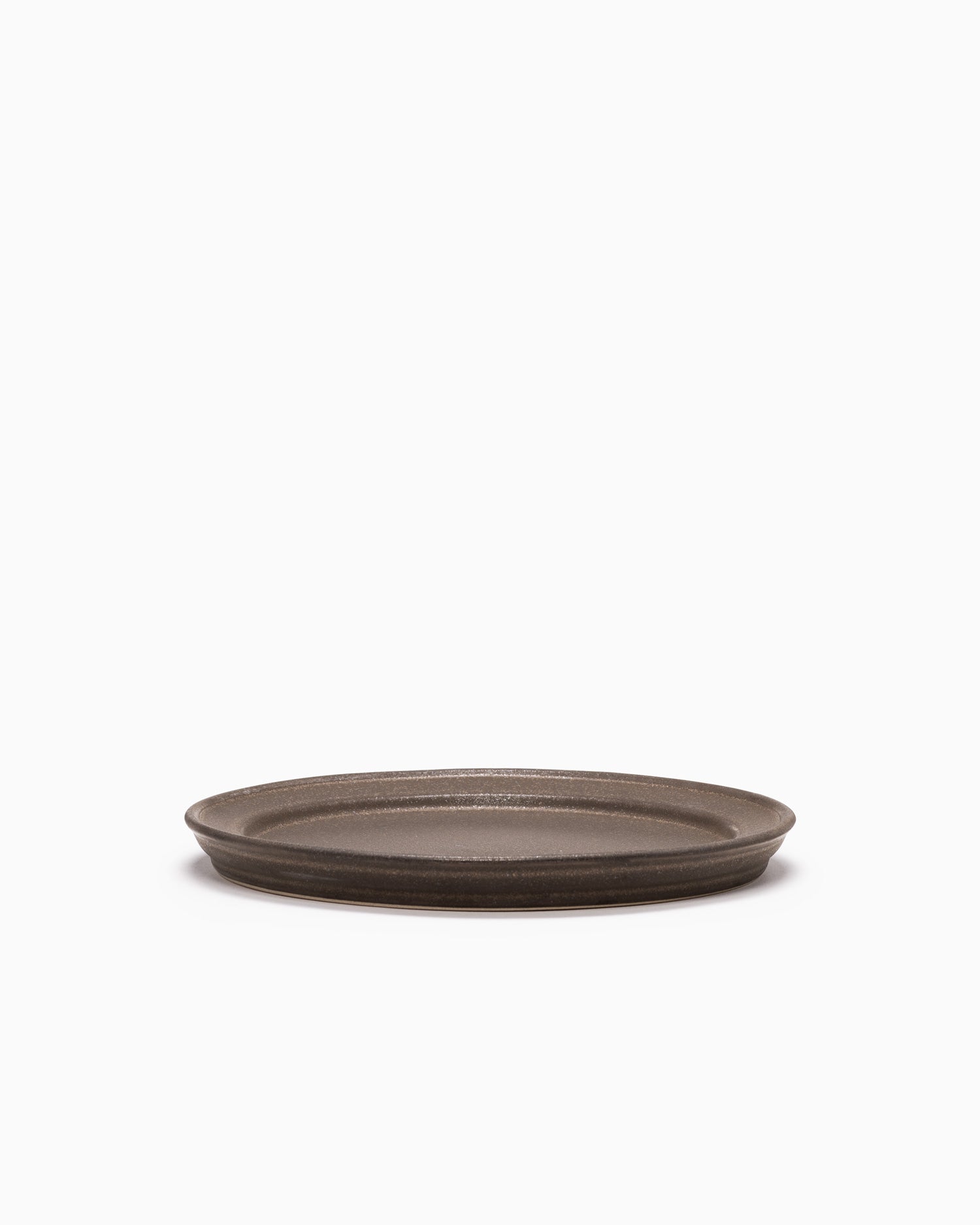 Narrow Rim Plate Medium - Copper Brown
