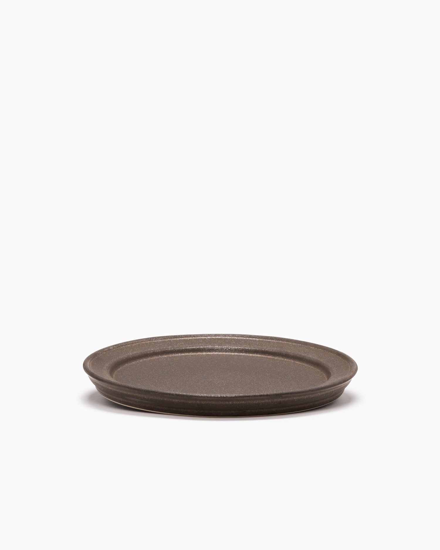 Narrow Rim Plate Medium - Copper Brown