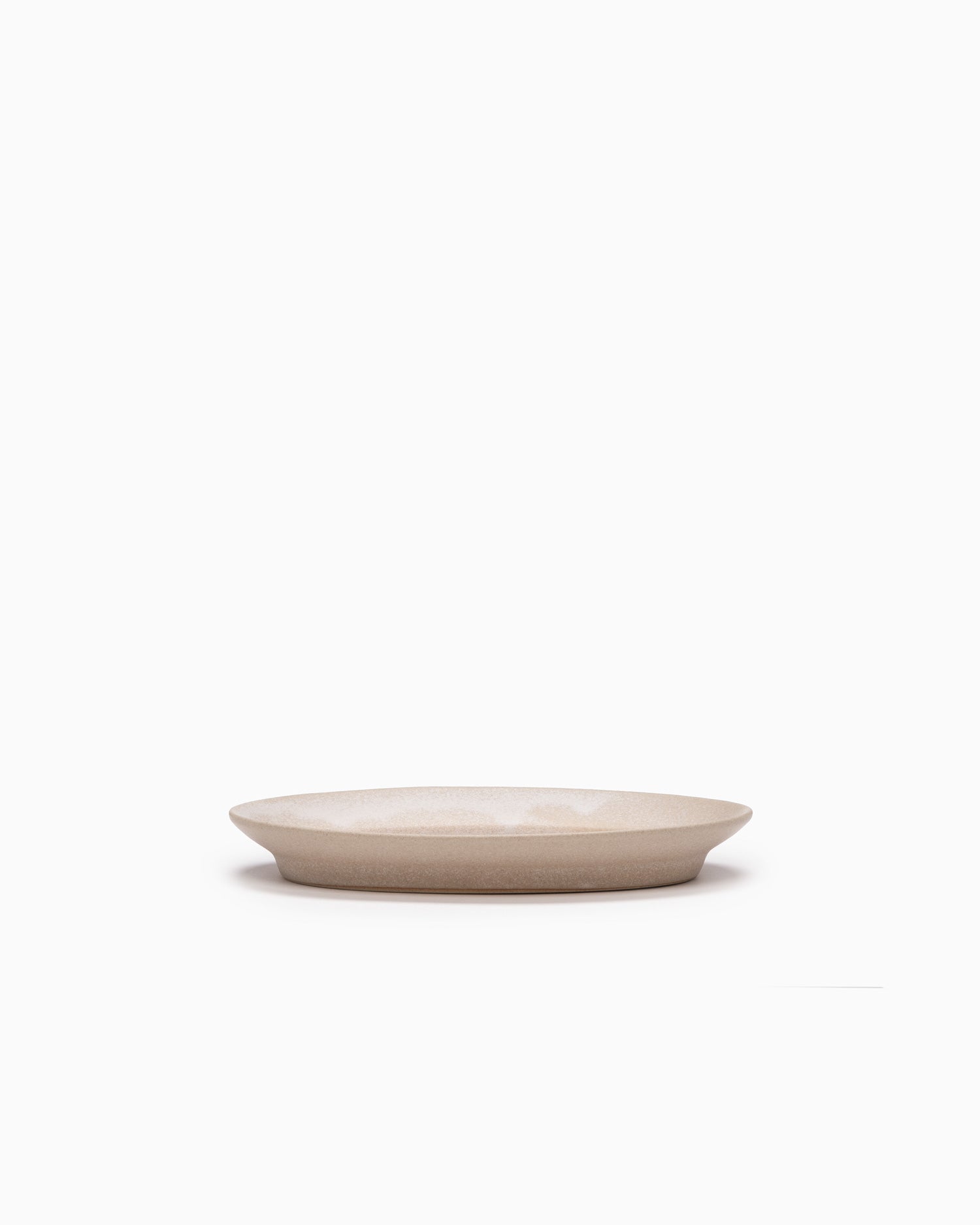 Rim Oval Plate Small - Stone Beige