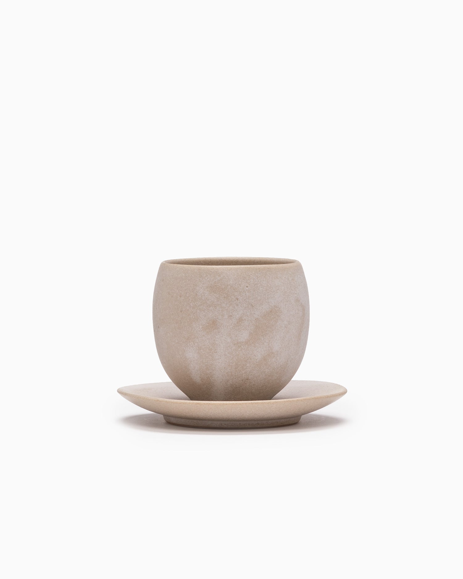 U Cup and Saucer - Stone Beige