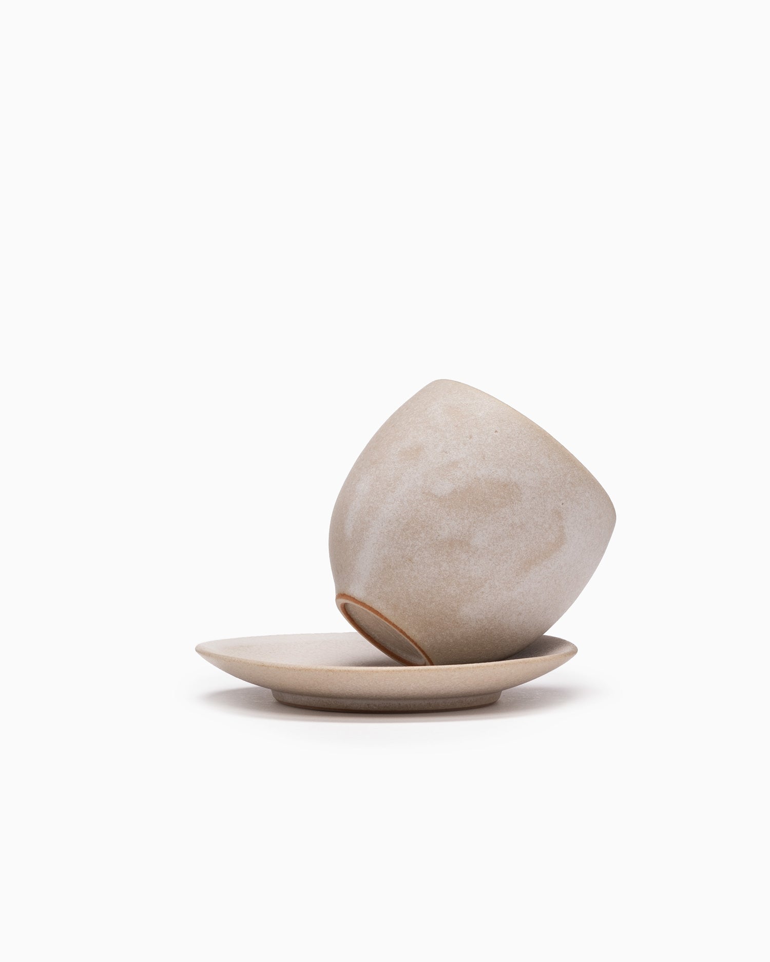 U Cup and Saucer - Stone Beige