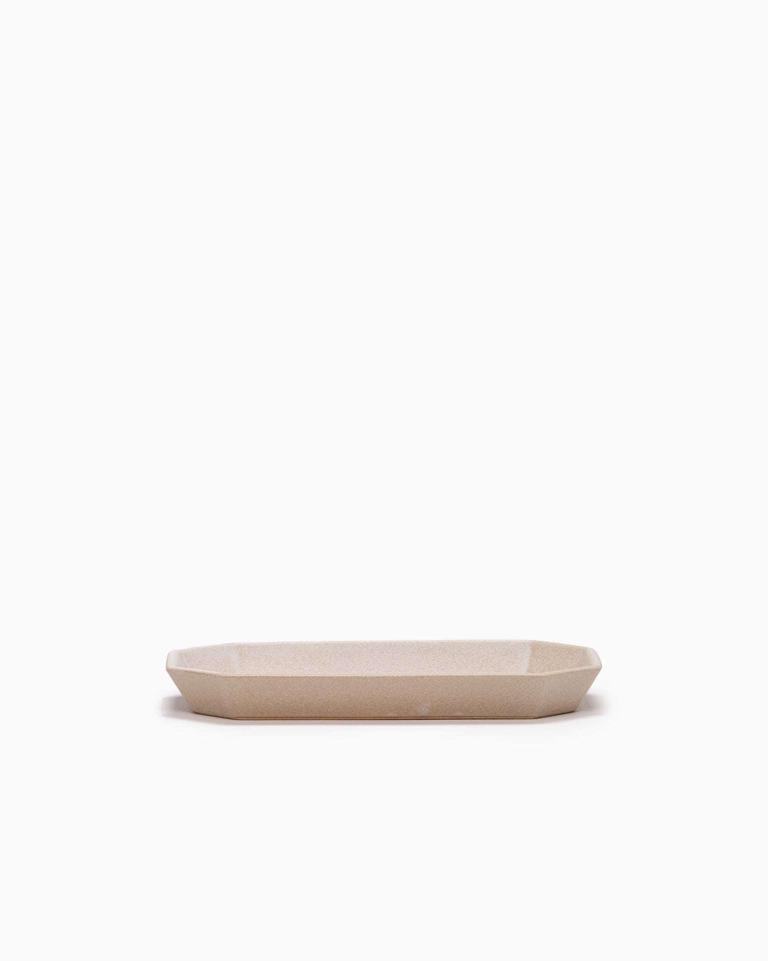 Wide Octagon Plate Small - Stone Beige