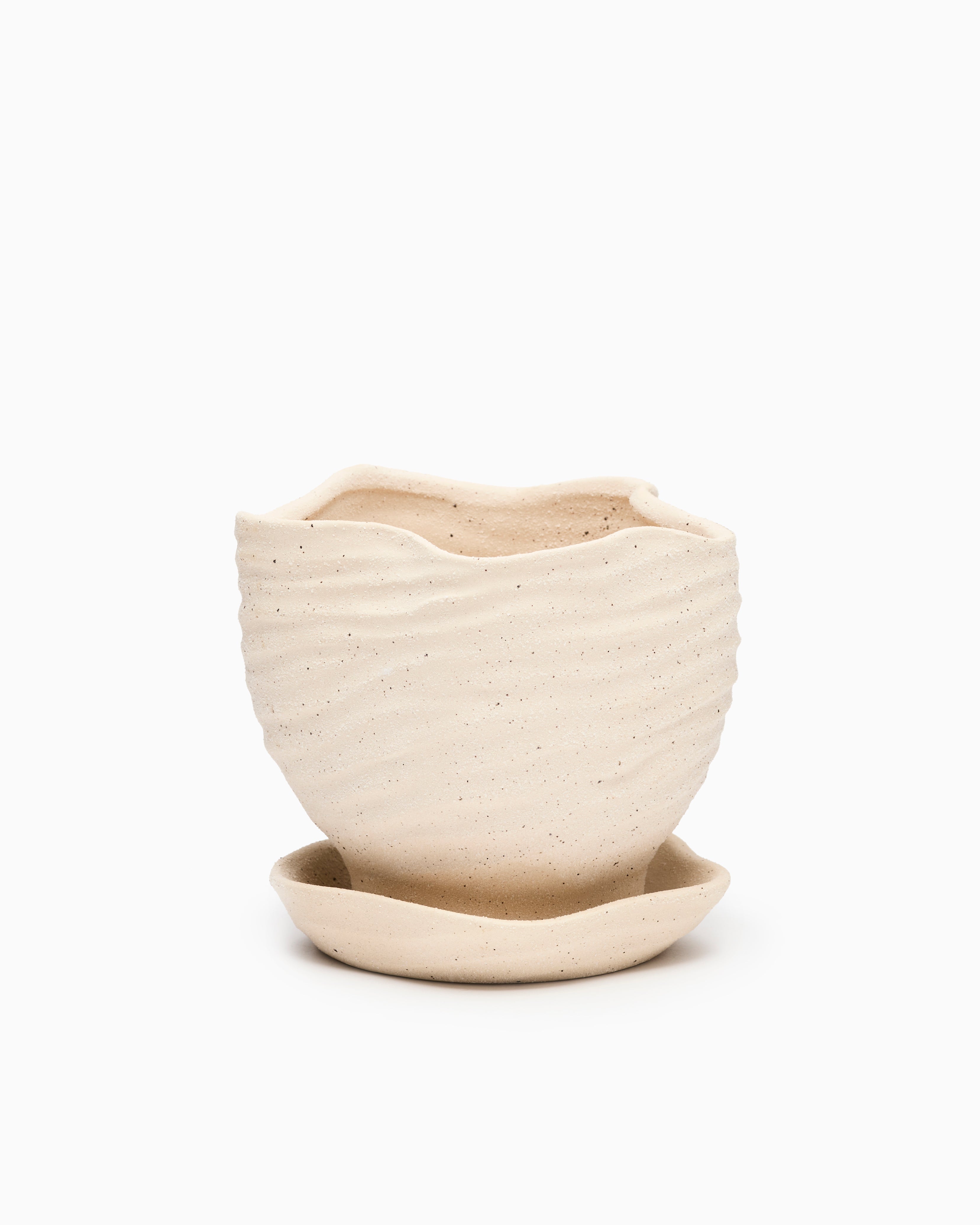 Highland Pot with Saucer - Small