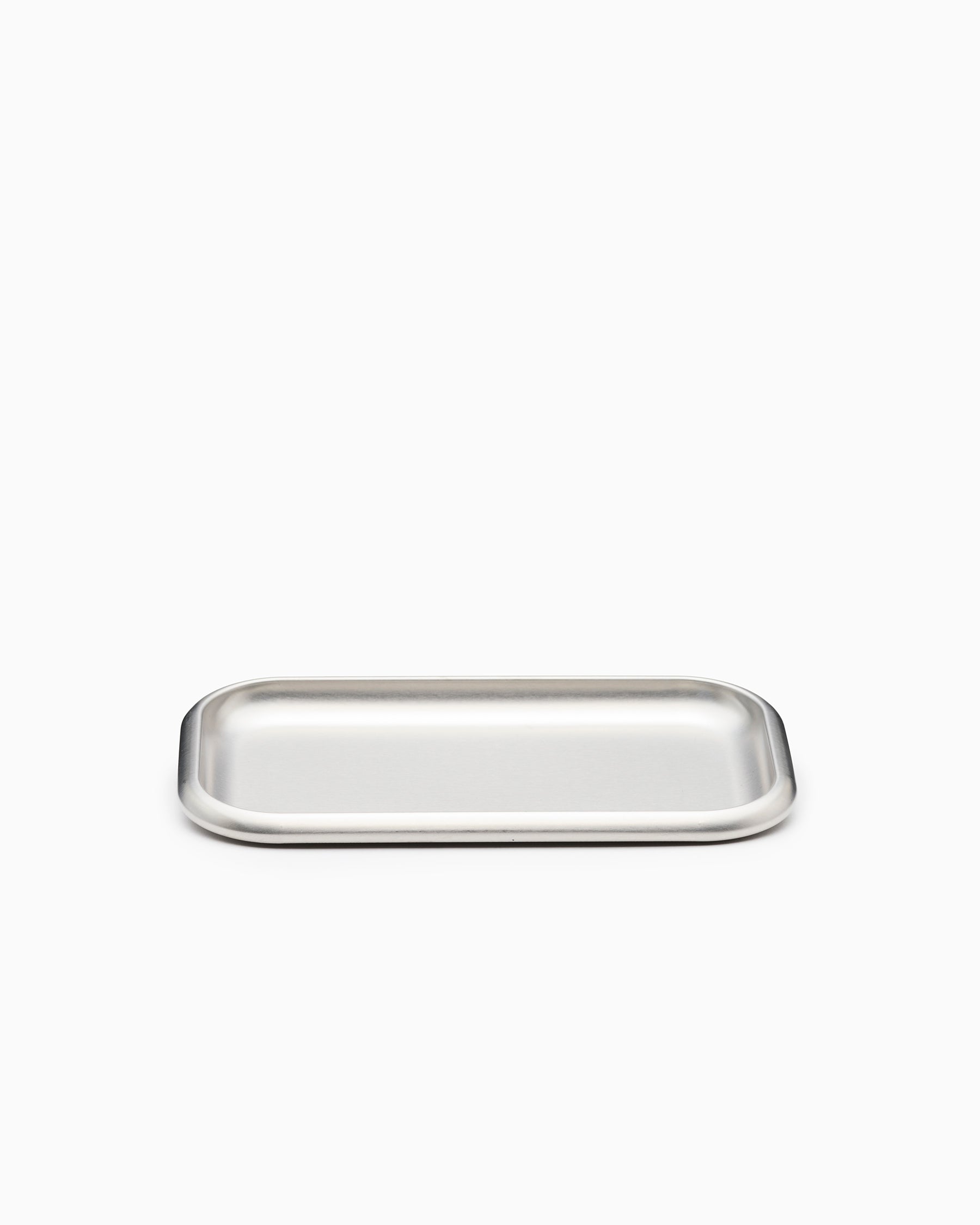 Small Steel Serving Tray - Brushed - Service Projects