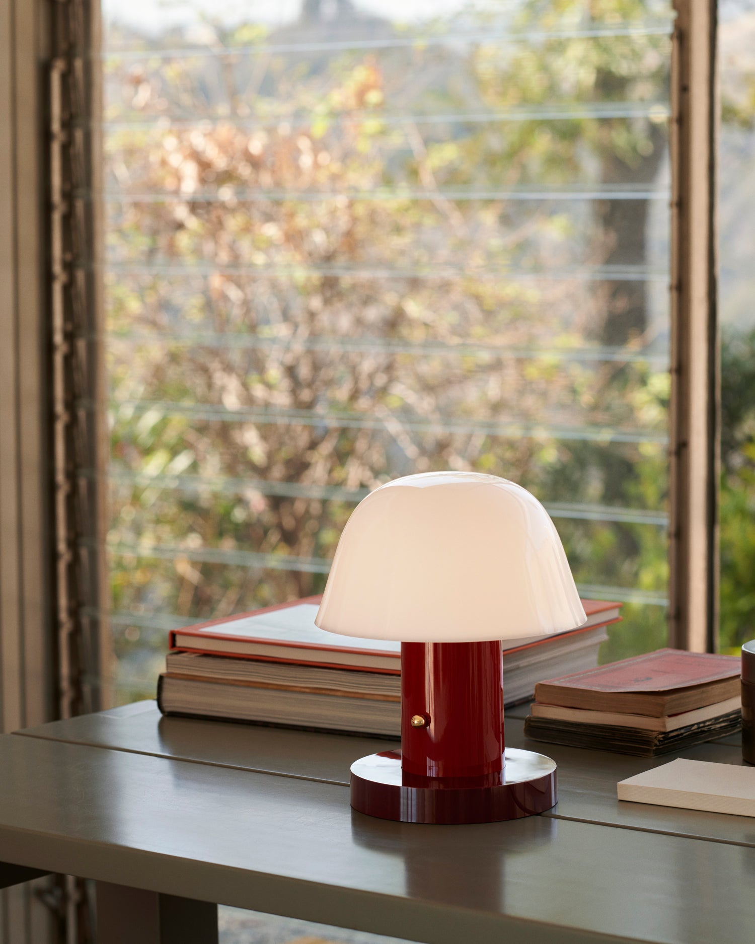 Setago Portable Table Lamp - Maroon/Grape