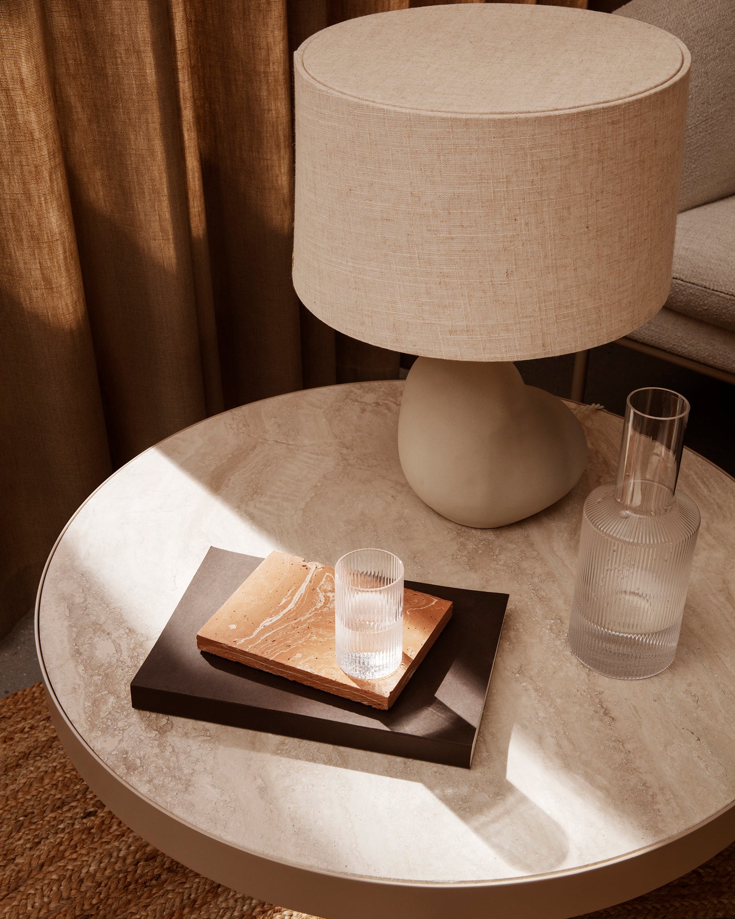 Hebe Lamp Base Small - Off White