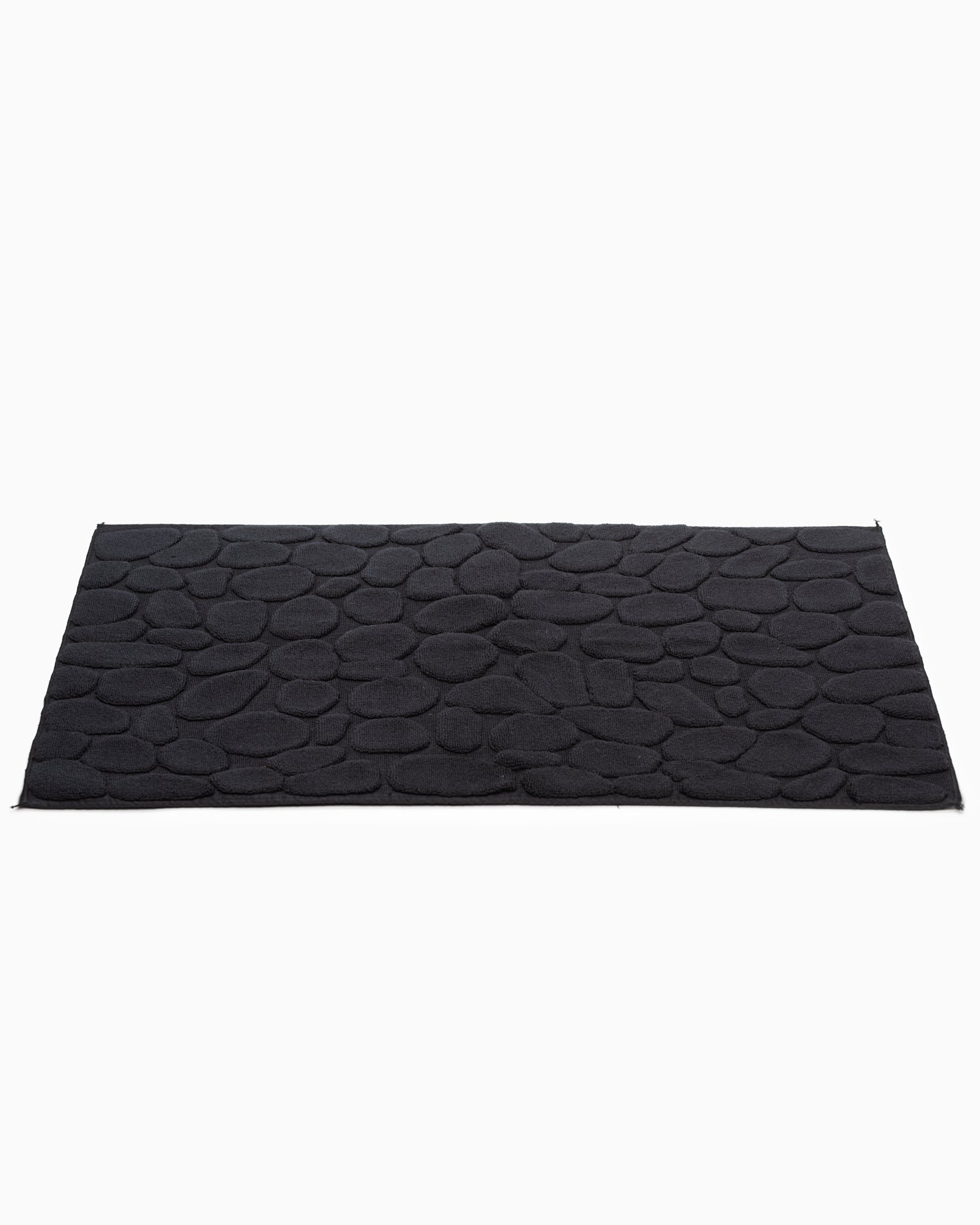Ishikoro Pebble Stone Bath Mat - Black