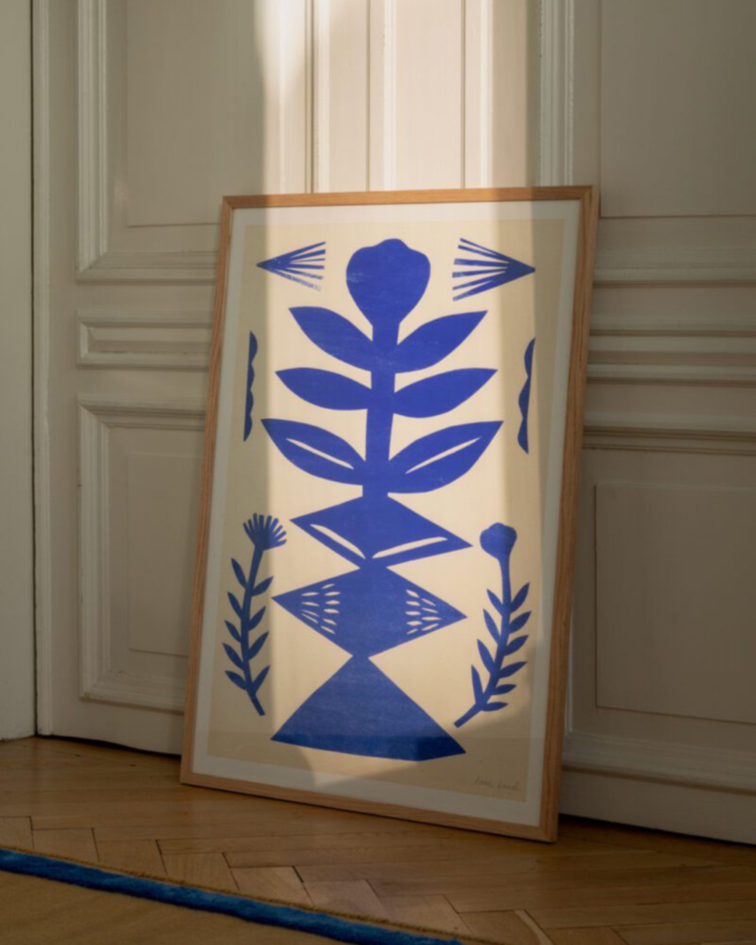 Blue Paper Cut - Anne Laval