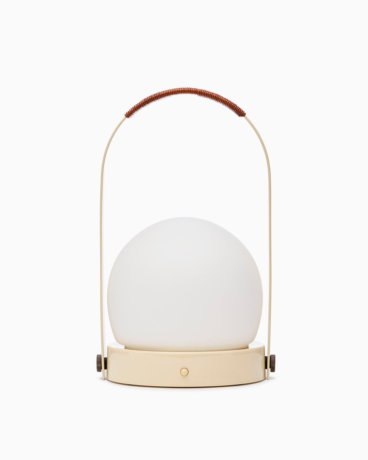 Carrie Table Lamp- Ivory/Leather