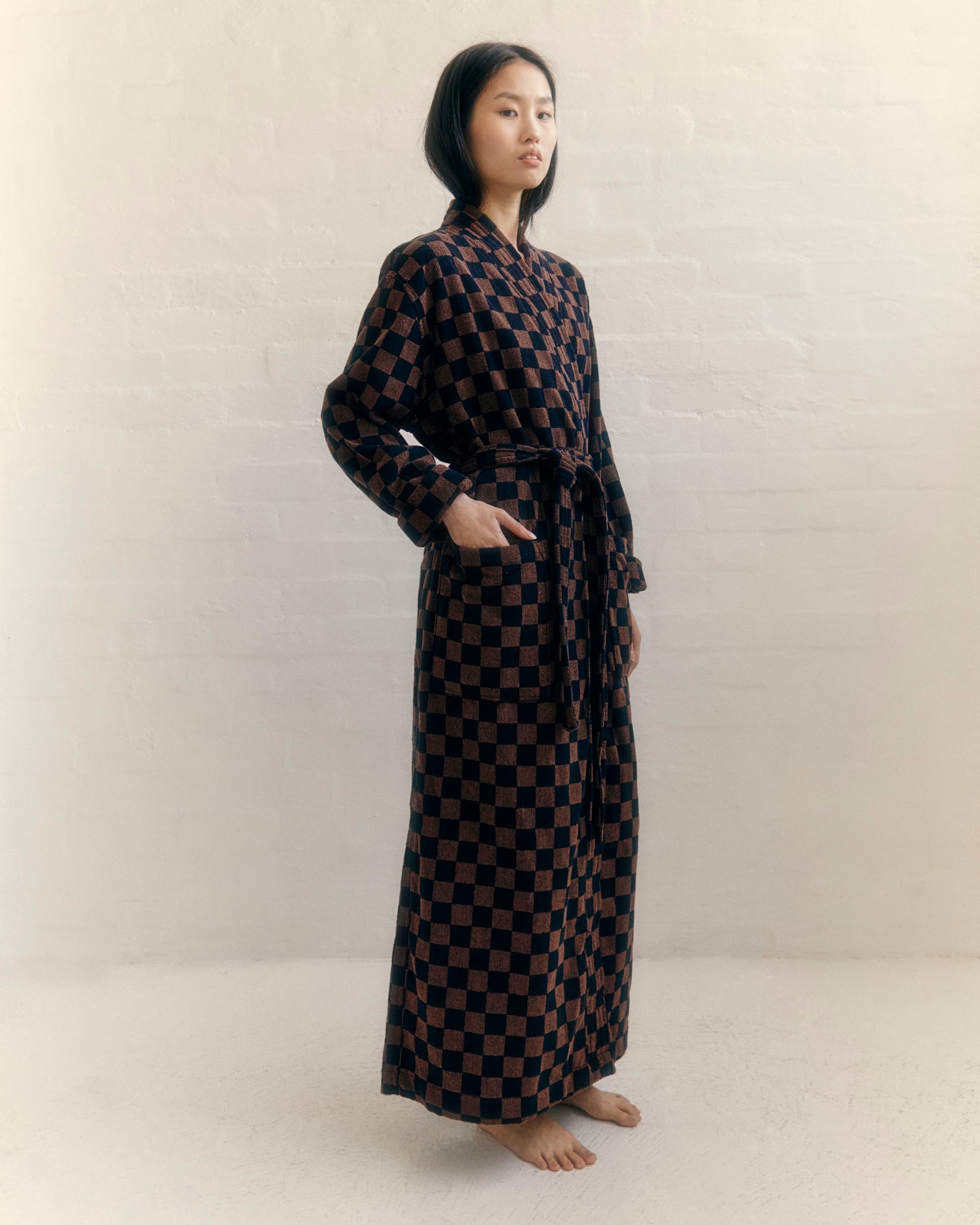 Sulis Bath Robe  - Tabac / Noir