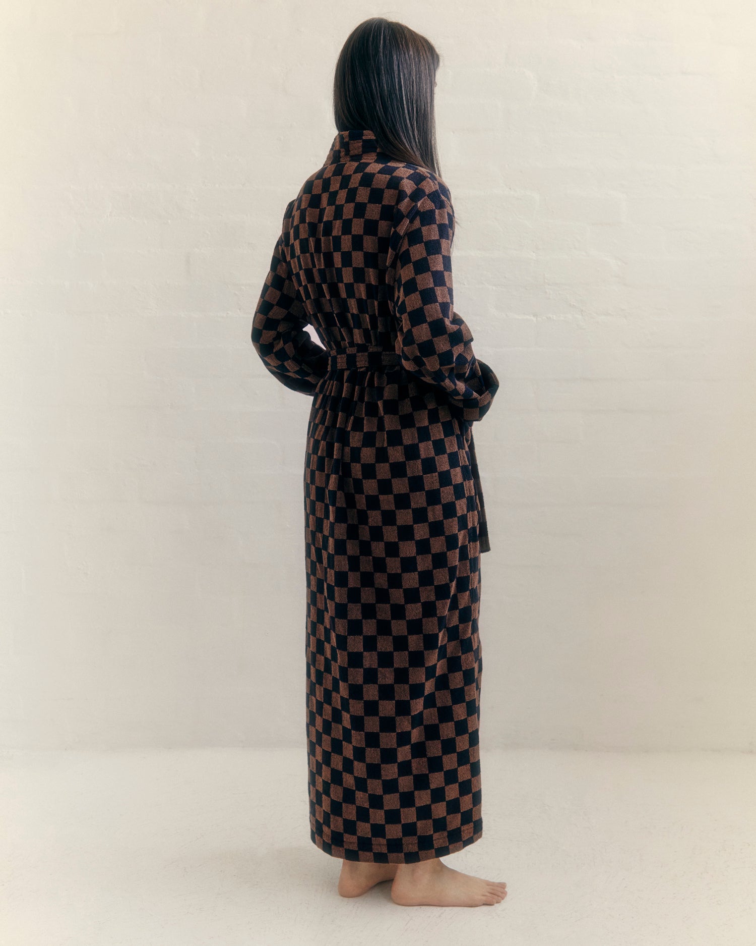 Sulis Bath Robe  - Tabac / Noir