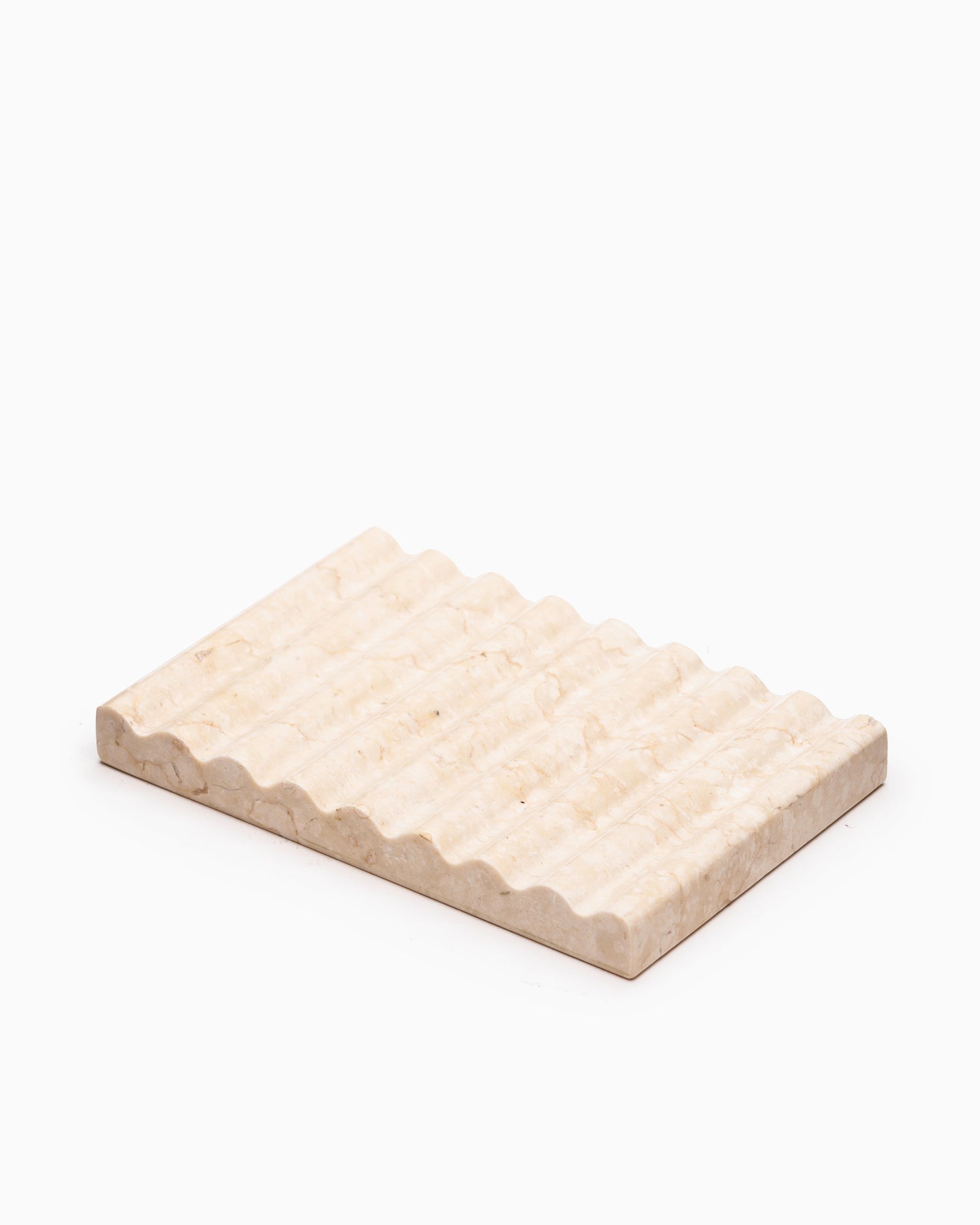 Cream Marble Soap Dish