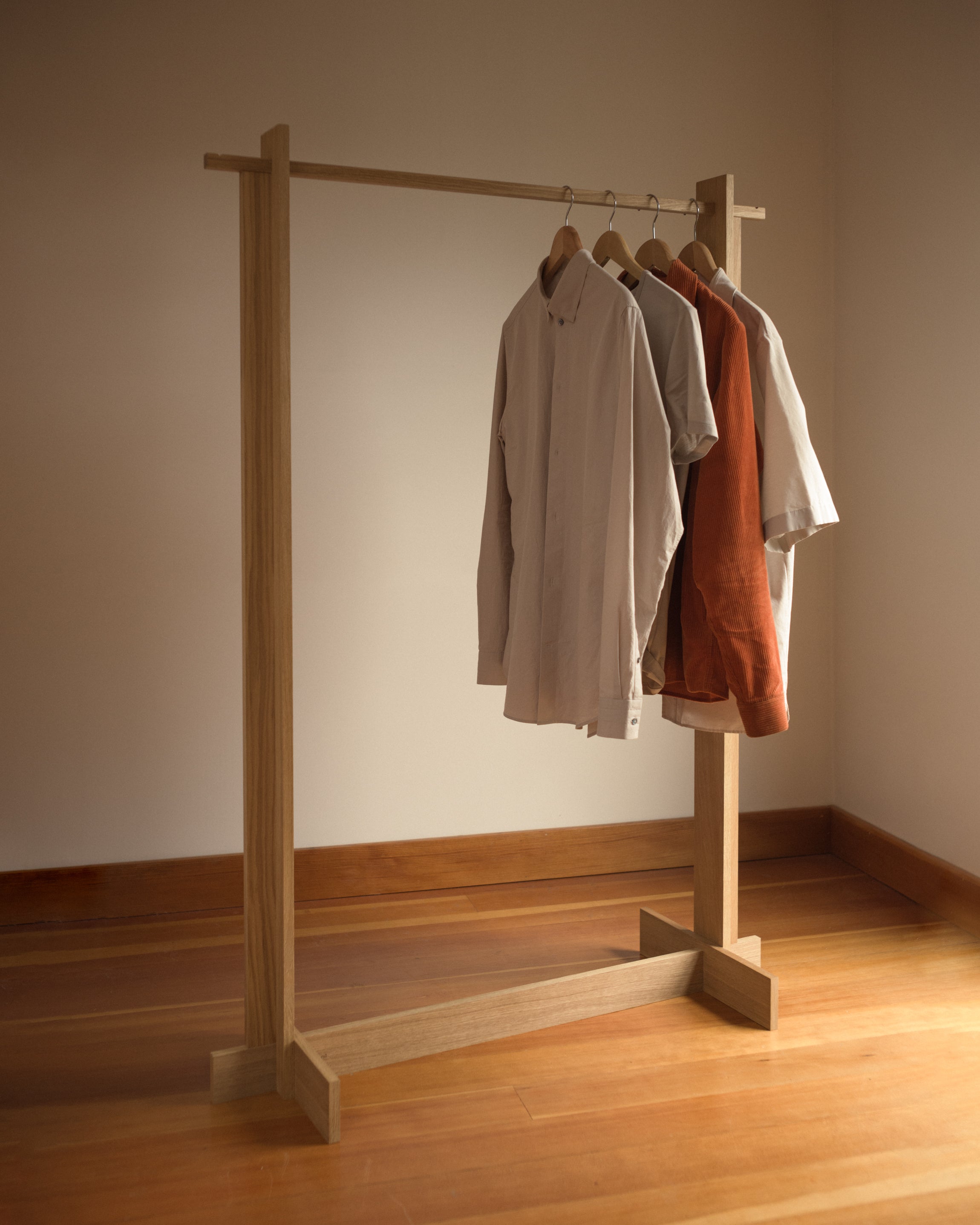 Bridge Clothes Rack - Oiled Oak