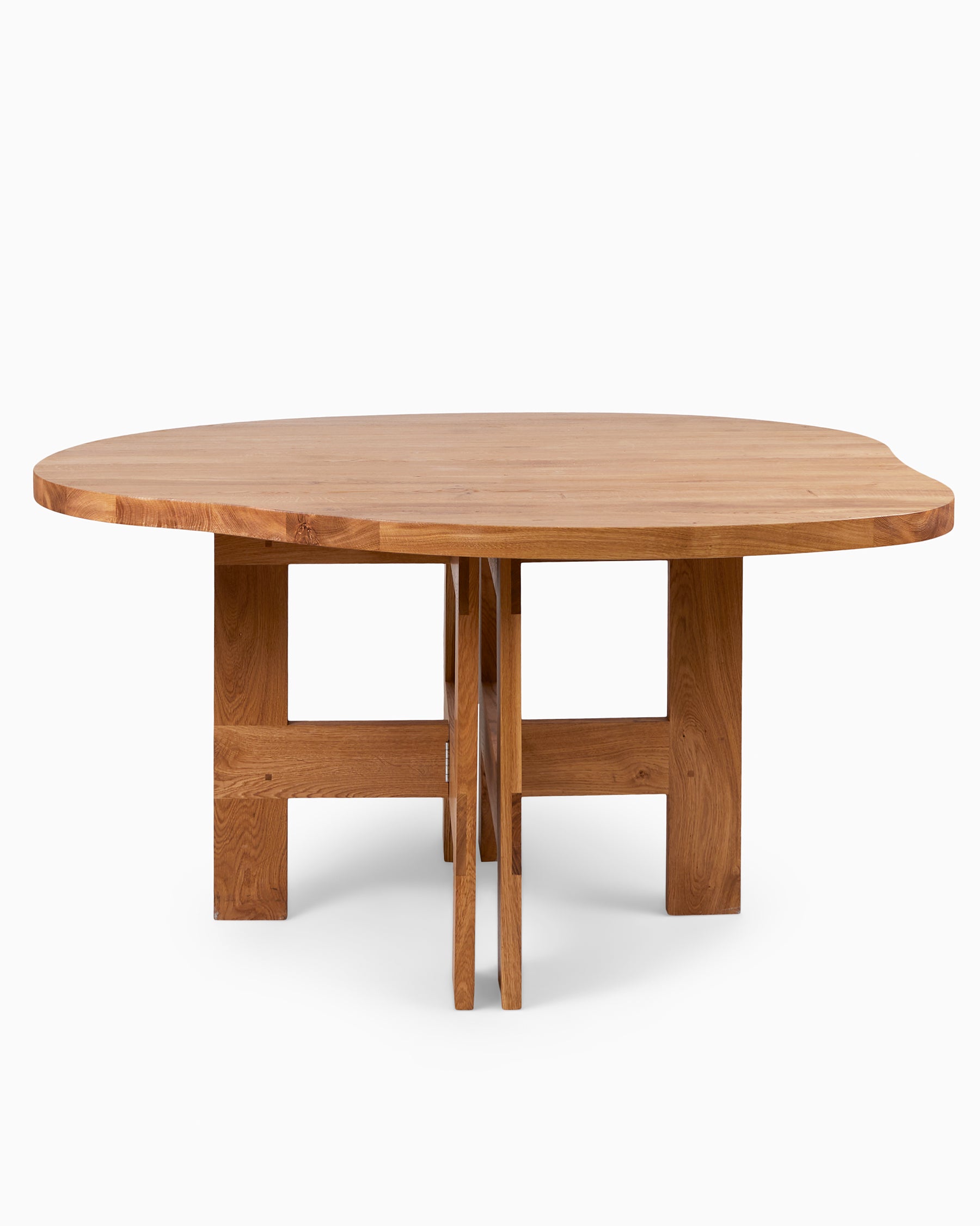 FARMHOUSE TRESTLE TABLE - Natural Oak/Pond