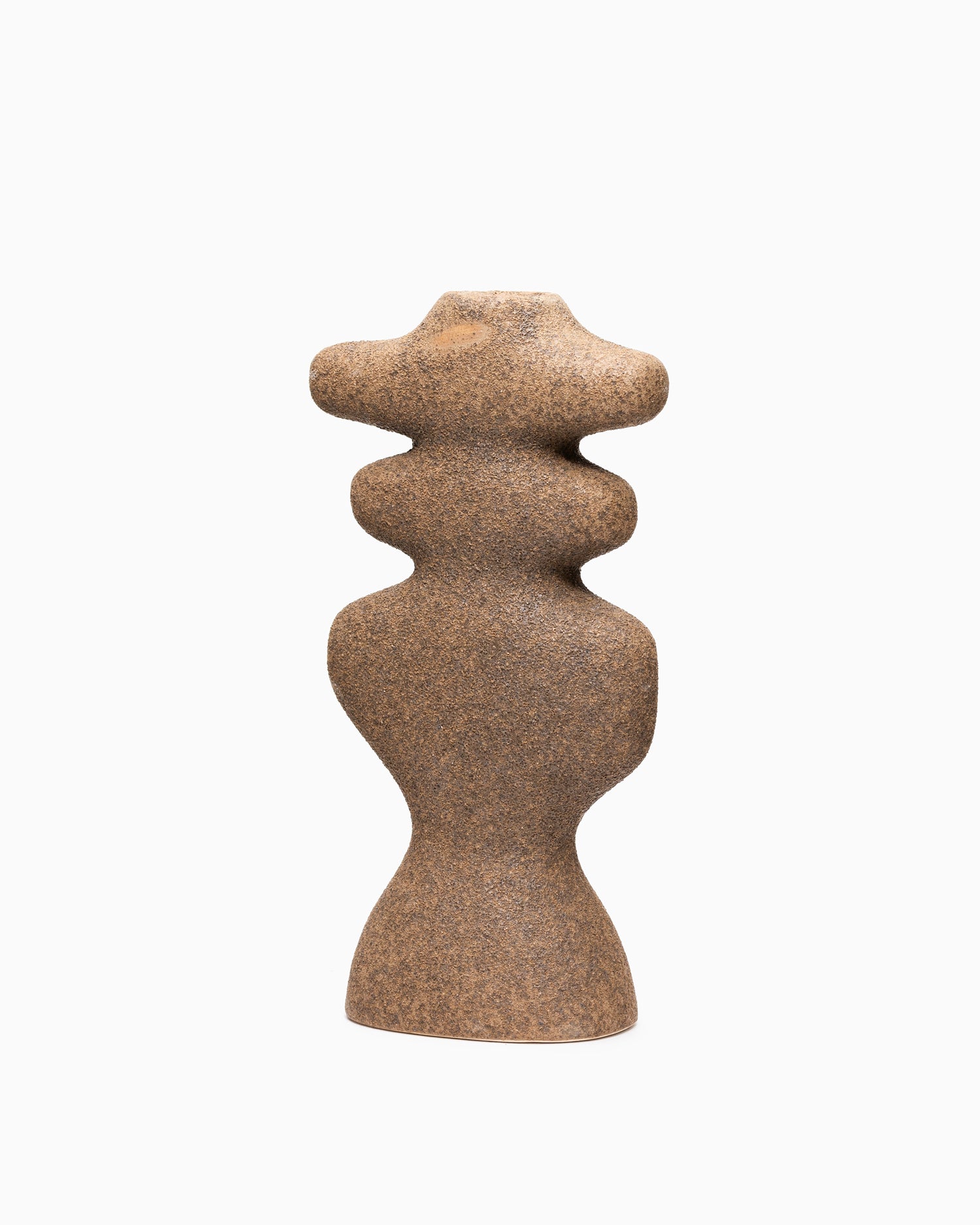 Large Yara Candle Holder - Dark Sand