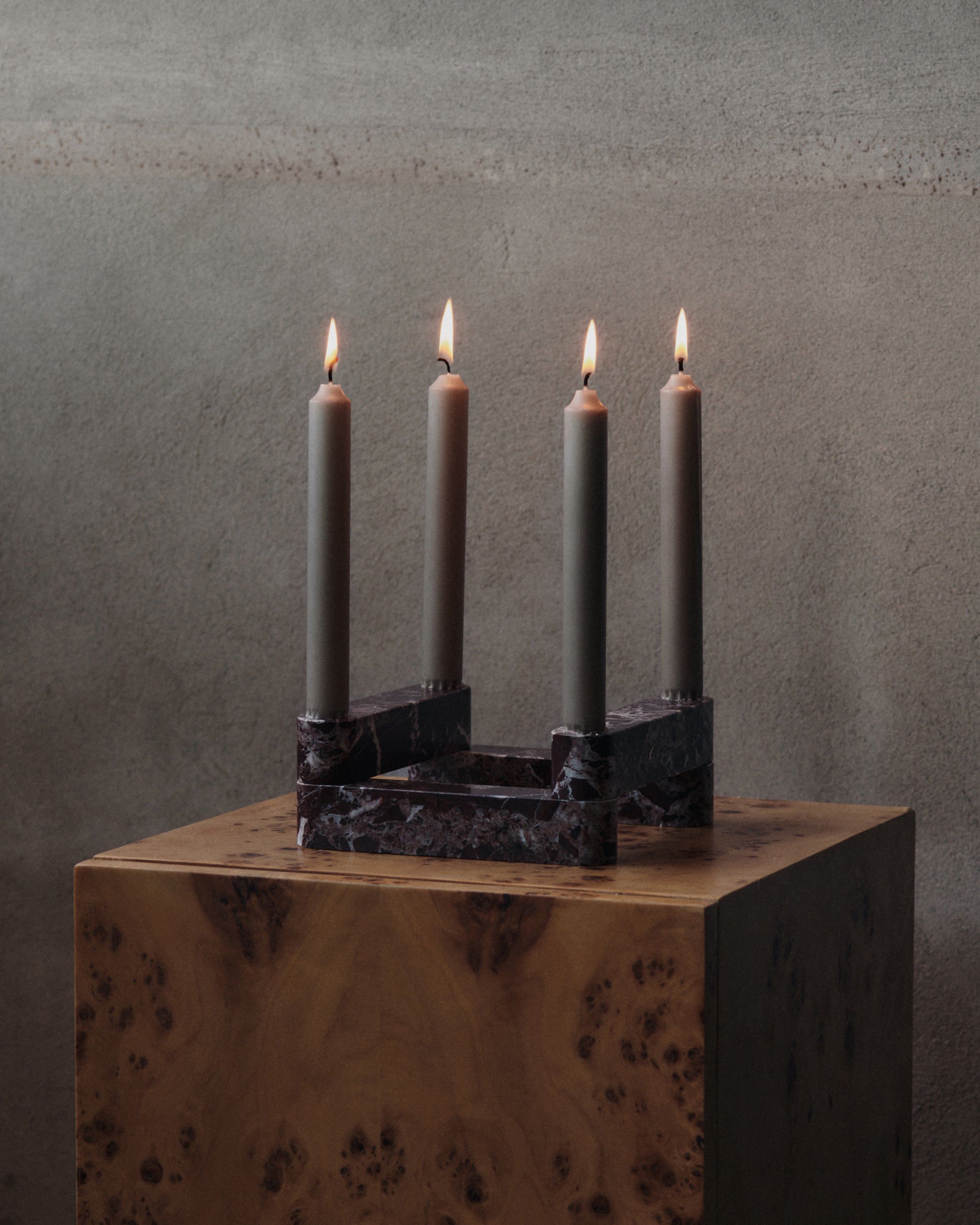 Newel Modular Candle Holder - Rosso