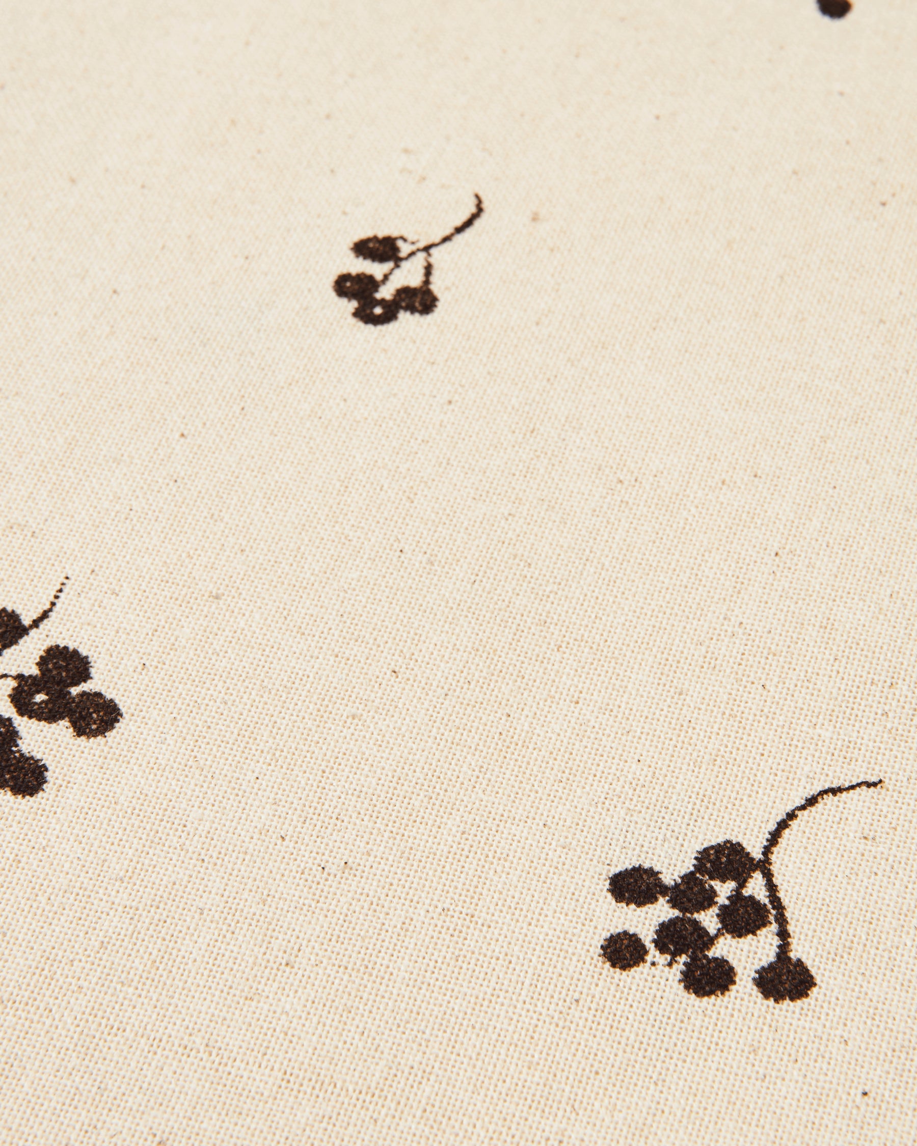 Baies Napkins Set of 4 - Natural/Dark Chocolate