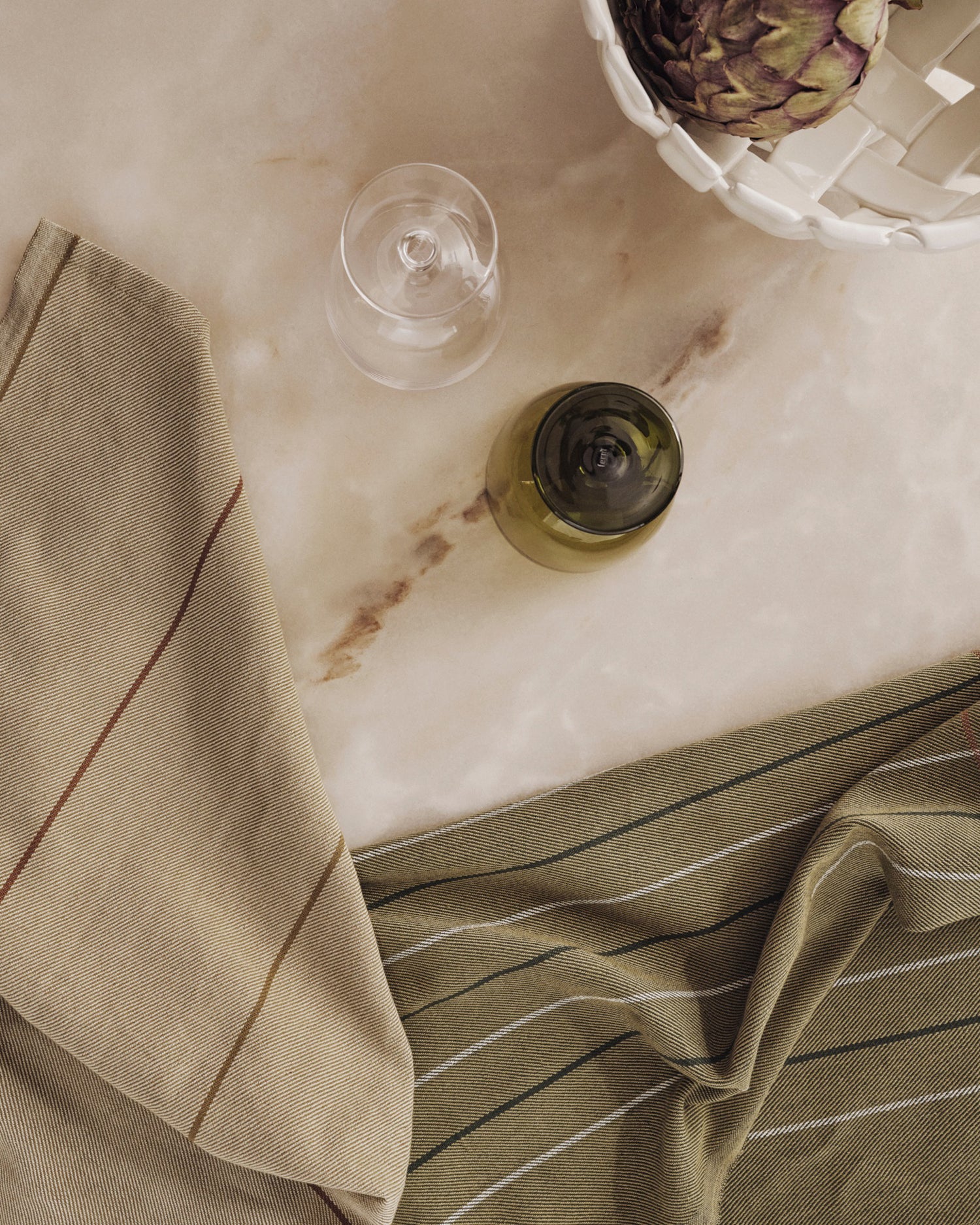 Ito Tea Towel - Set of 2 - Seaweed/Flax