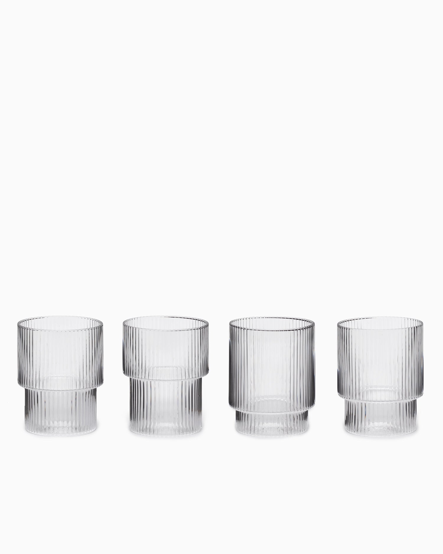 Ripple Glasses Set of 4 - Clear