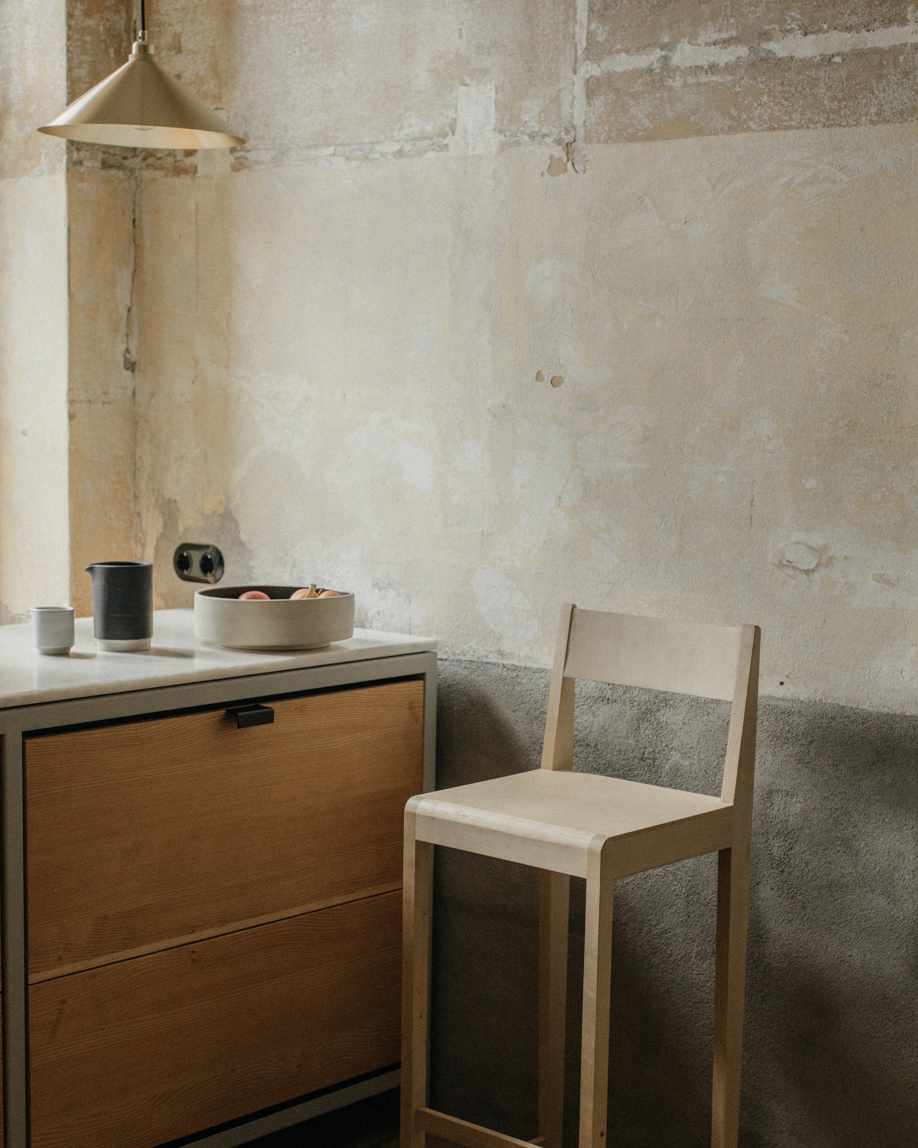 BAR CHAIR 01 H65 - Natural Birch