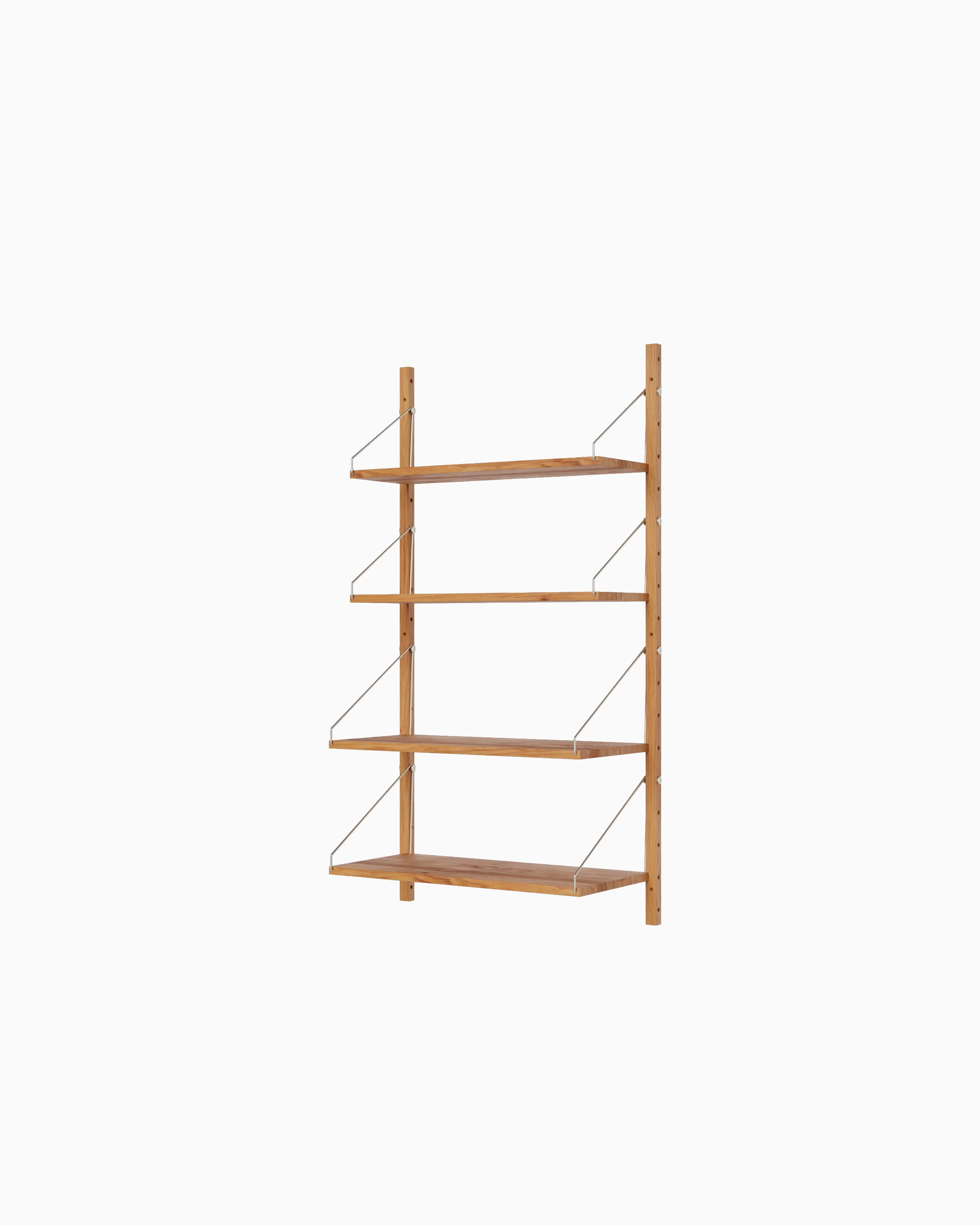 Shelf Library Single Section - Natural Oak H114xW60